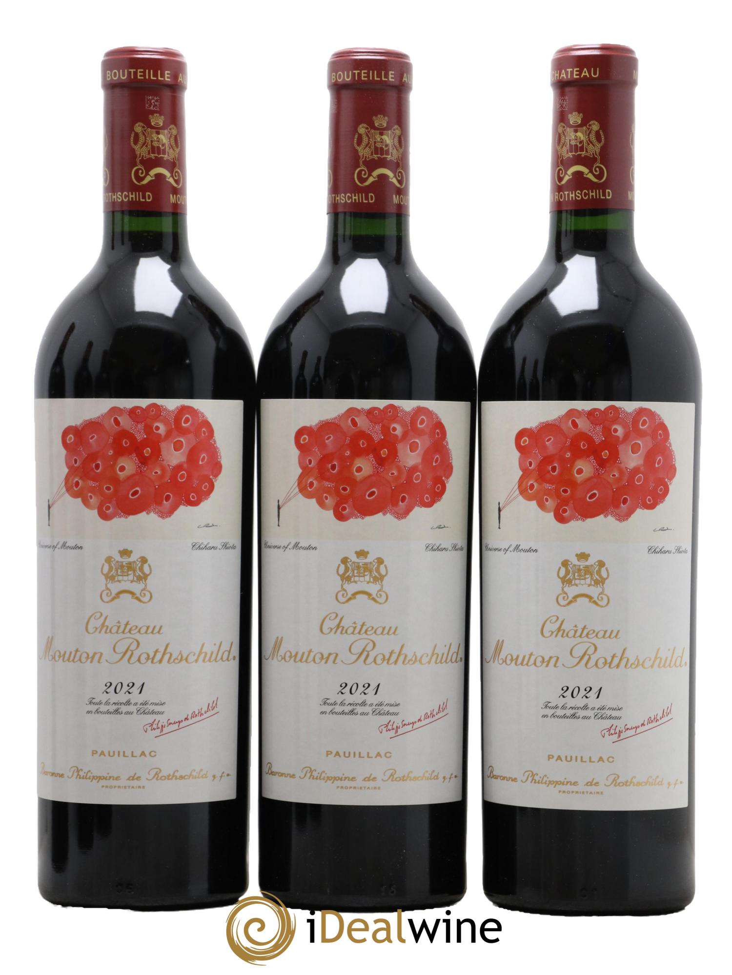 Château Mouton Rothschild 1er Grand Cru Classé 2021 - Lot de 6 bouteilles - 1