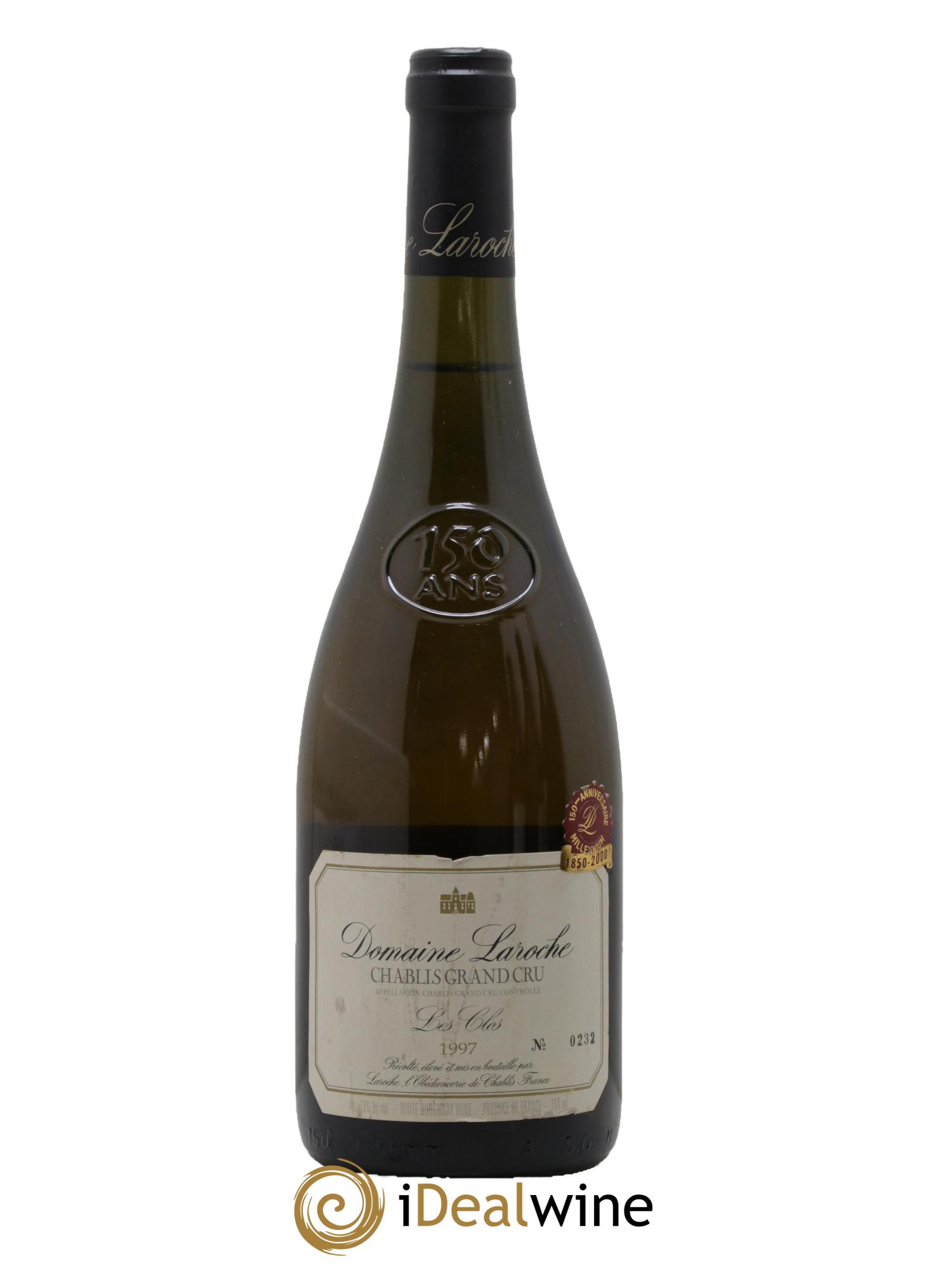 Chablis Grand Cru Les Clos Domaine Laroche  1997 - Lotto di 1 bottiglia - 0