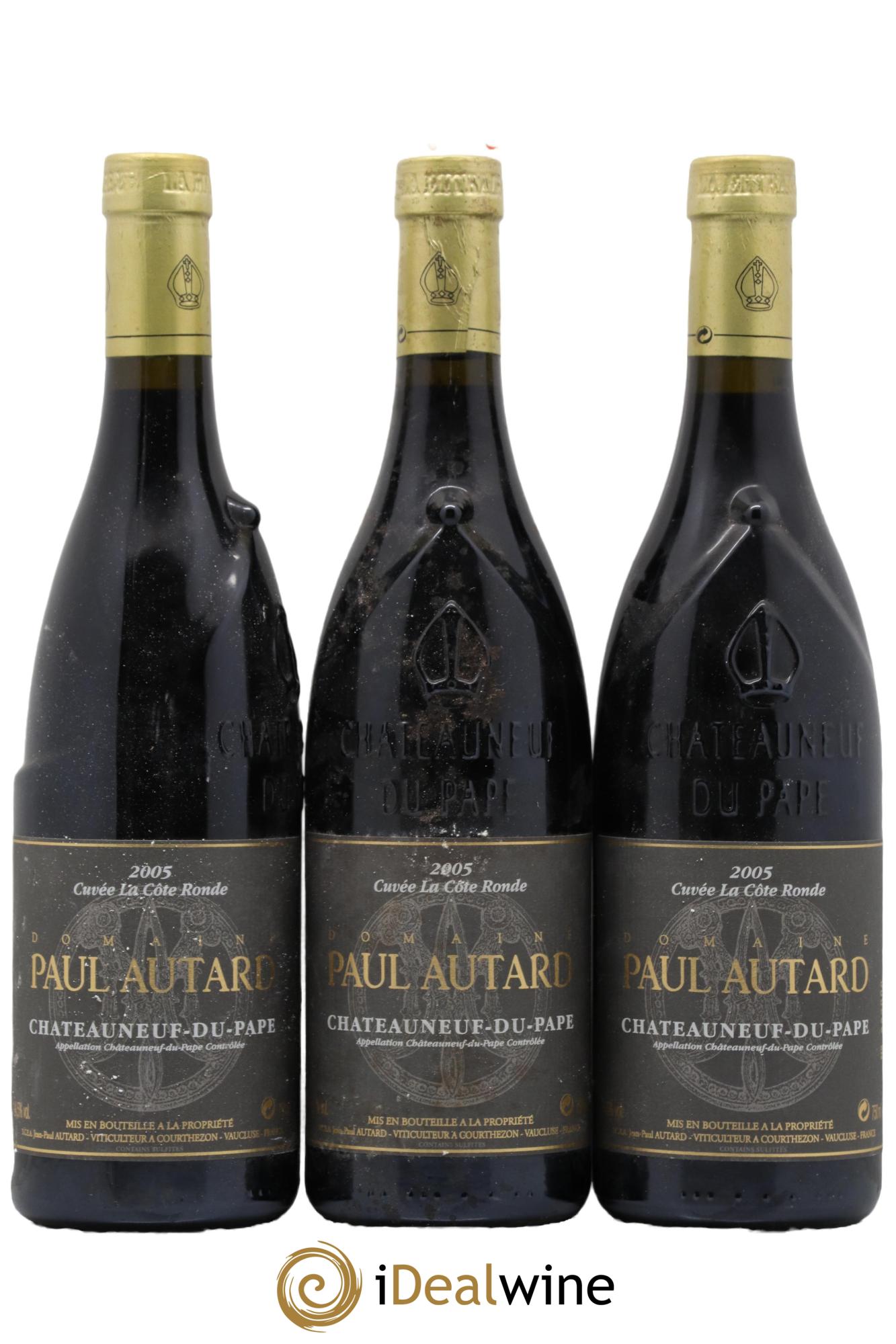 Châteauneuf-du-Pape Domaine Paul Autard La Côte Ronde Jean-Paul Autard 2005 - Posten von 3 Flaschen - 0