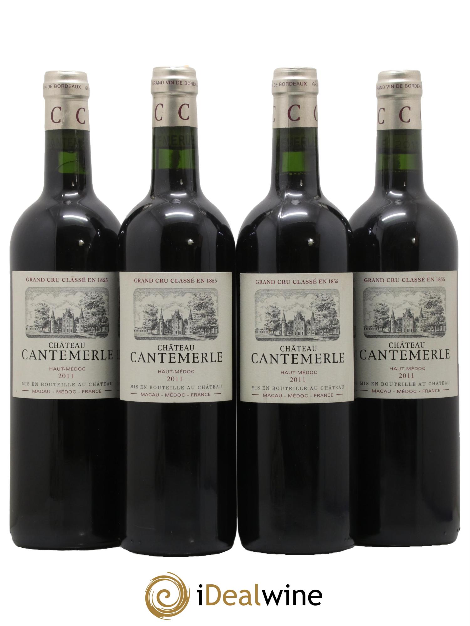 Château Cantemerle 5ème Grand Cru Classé 2011 - Lot of 4 bottles - 0