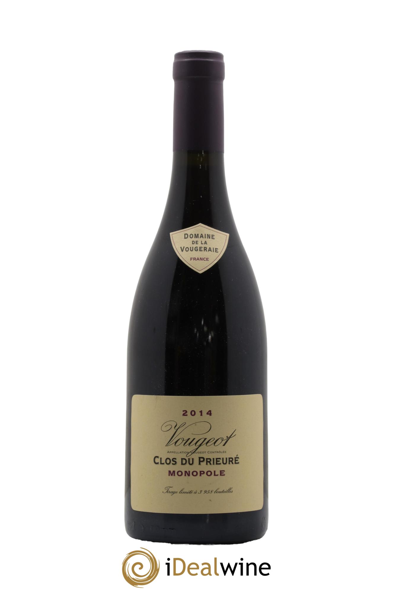 Vougeot Clos du Prieuré La Vougeraie  2014 - Lotto di 1 bottiglia - 0