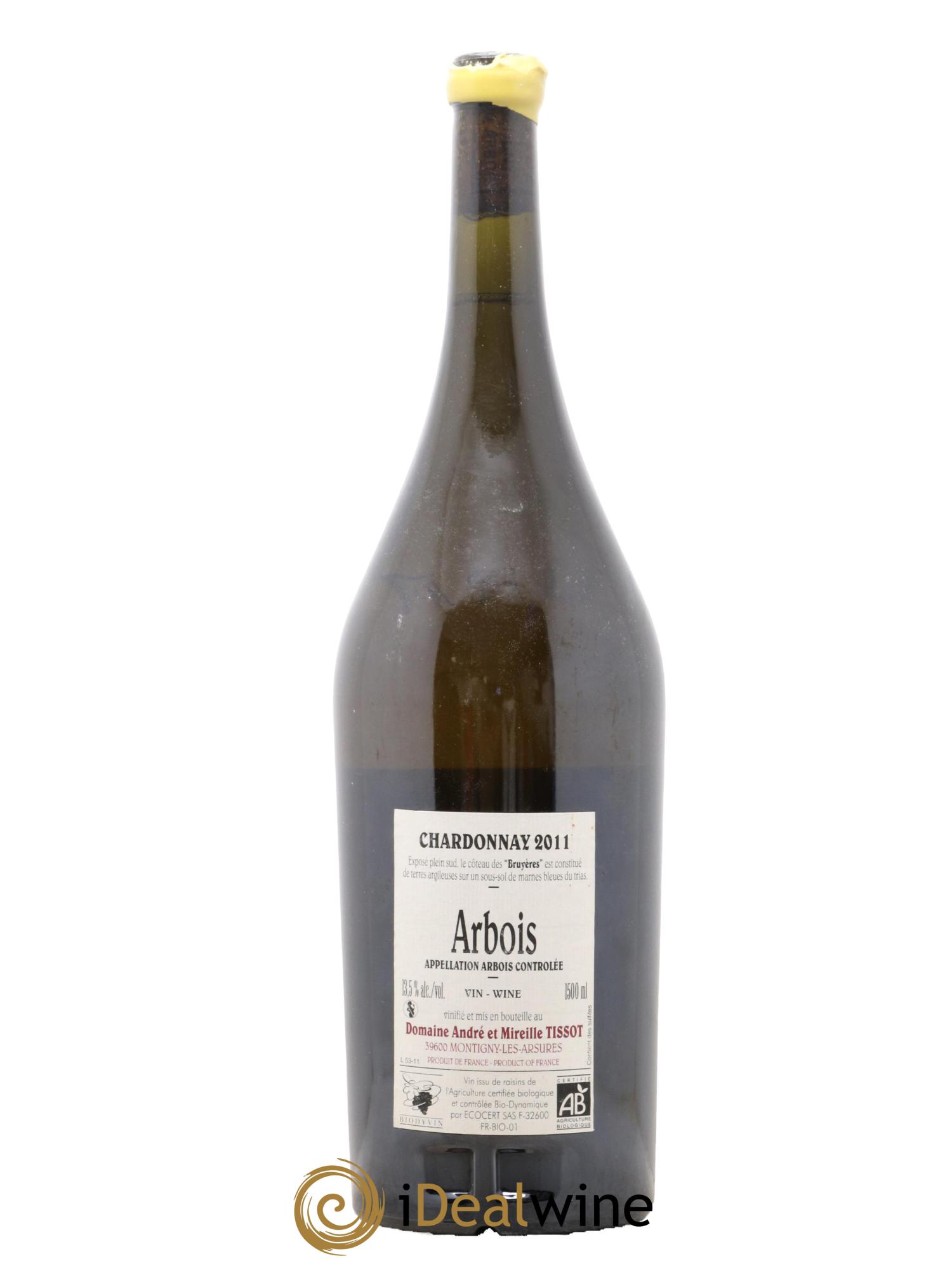 Arbois Chardonnay Les Bruyères Bénédicte et Stéphane Tissot 2011 - Posten von 1 Magnum - 1