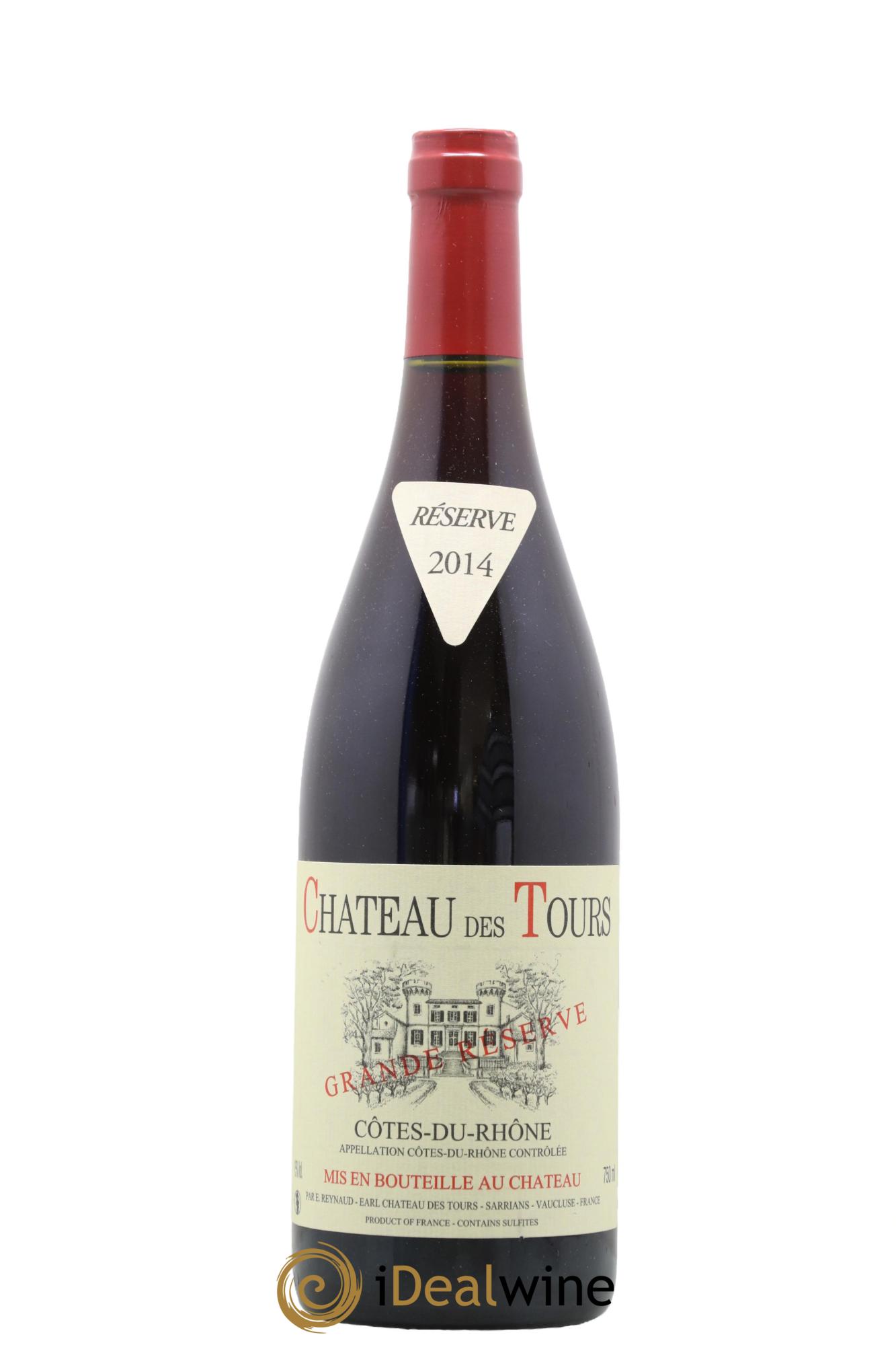 Côtes du Rhône Château des Tours Grande Réserve Emmanuel Reynaud  2014 - Posten von 1 Flasche - 0