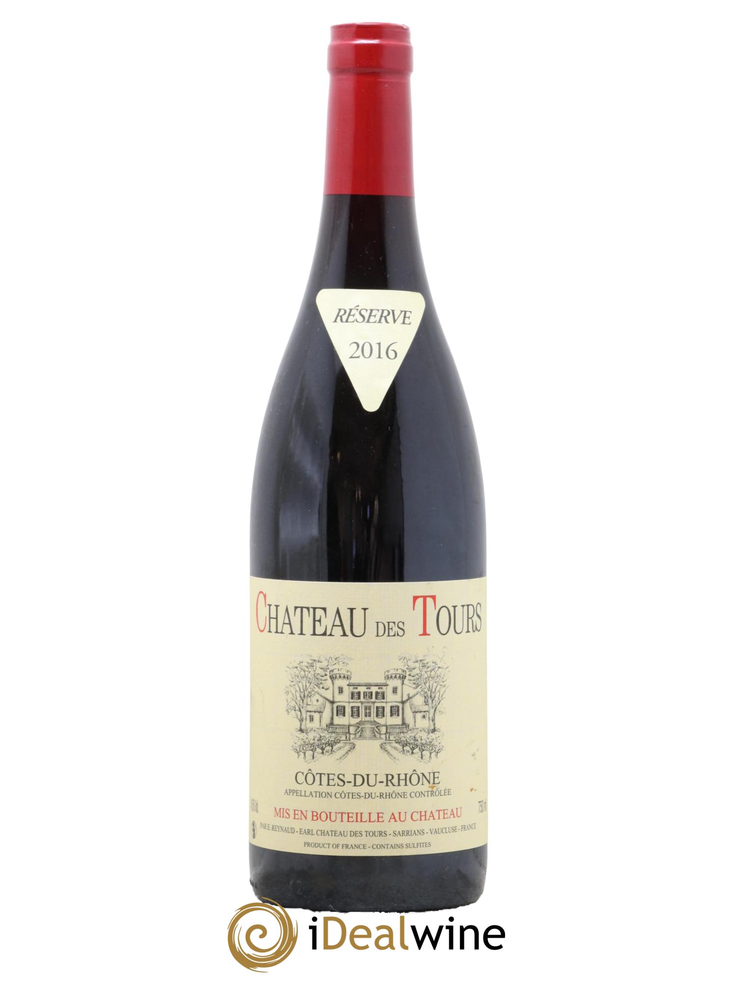 Côtes du Rhône Château des Tours Emmanuel Reynaud 2016 - Lot de 1 bouteille - 0