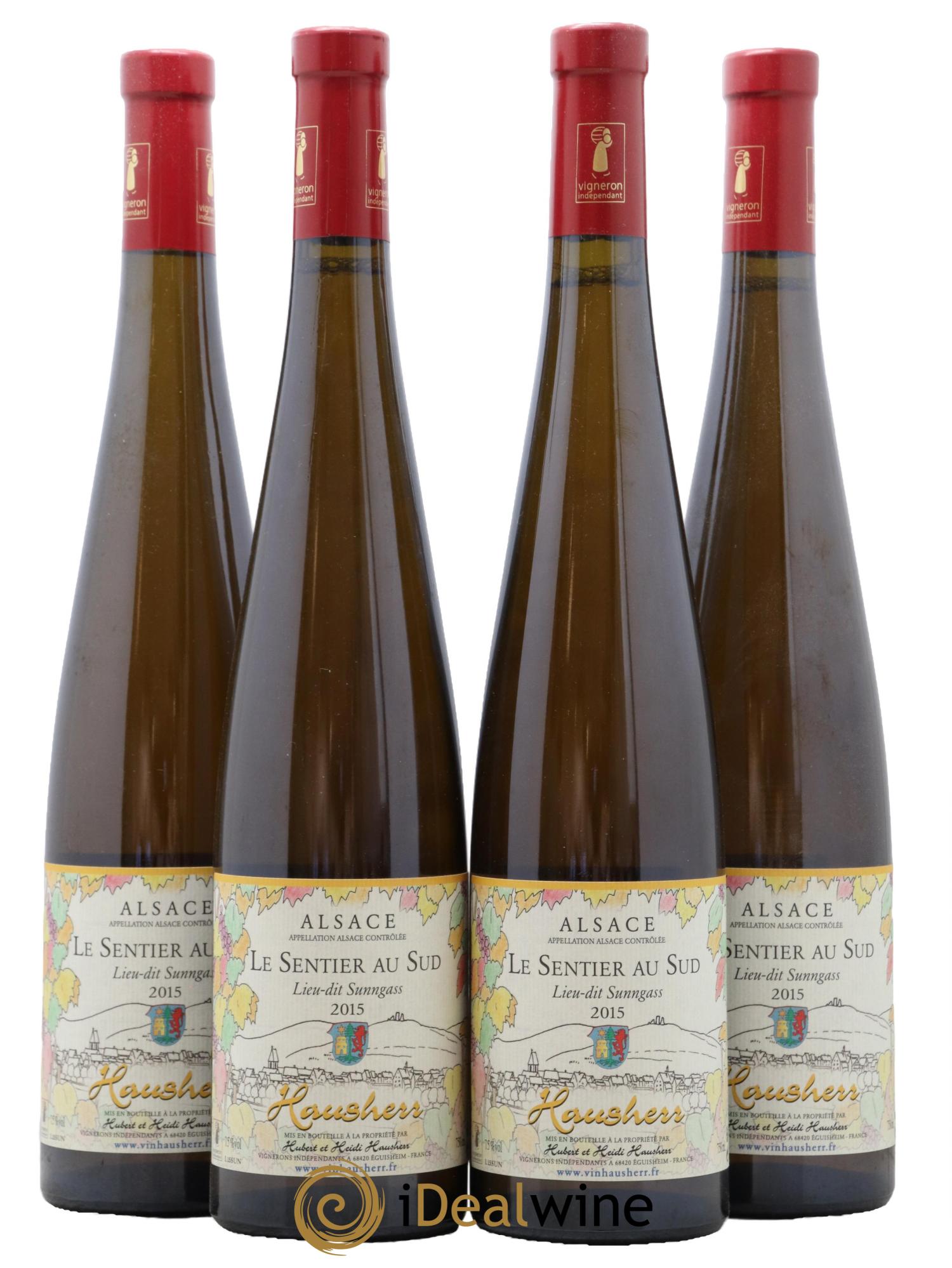 Alsace Sentier Du Sud Sunngass Hubert Et Heidi Hausherr 2015 - Lot de 4 bouteilles - 0