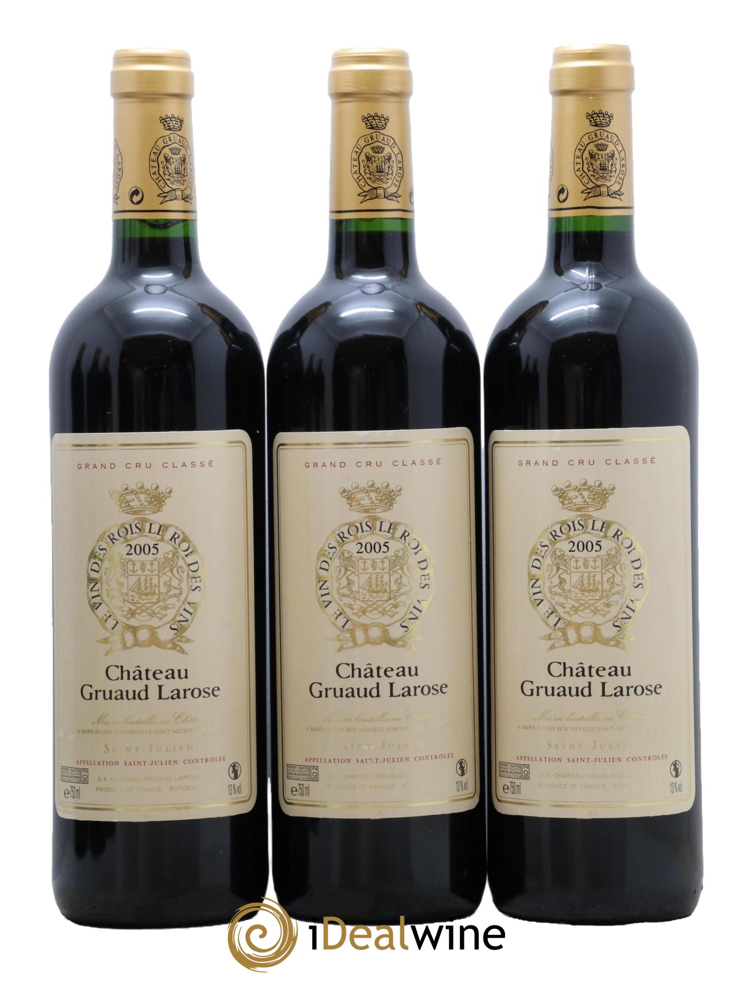 Château Gruaud Larose 2ème Grand Cru Classé 2005 - Lot de 6 bouteilles - 1