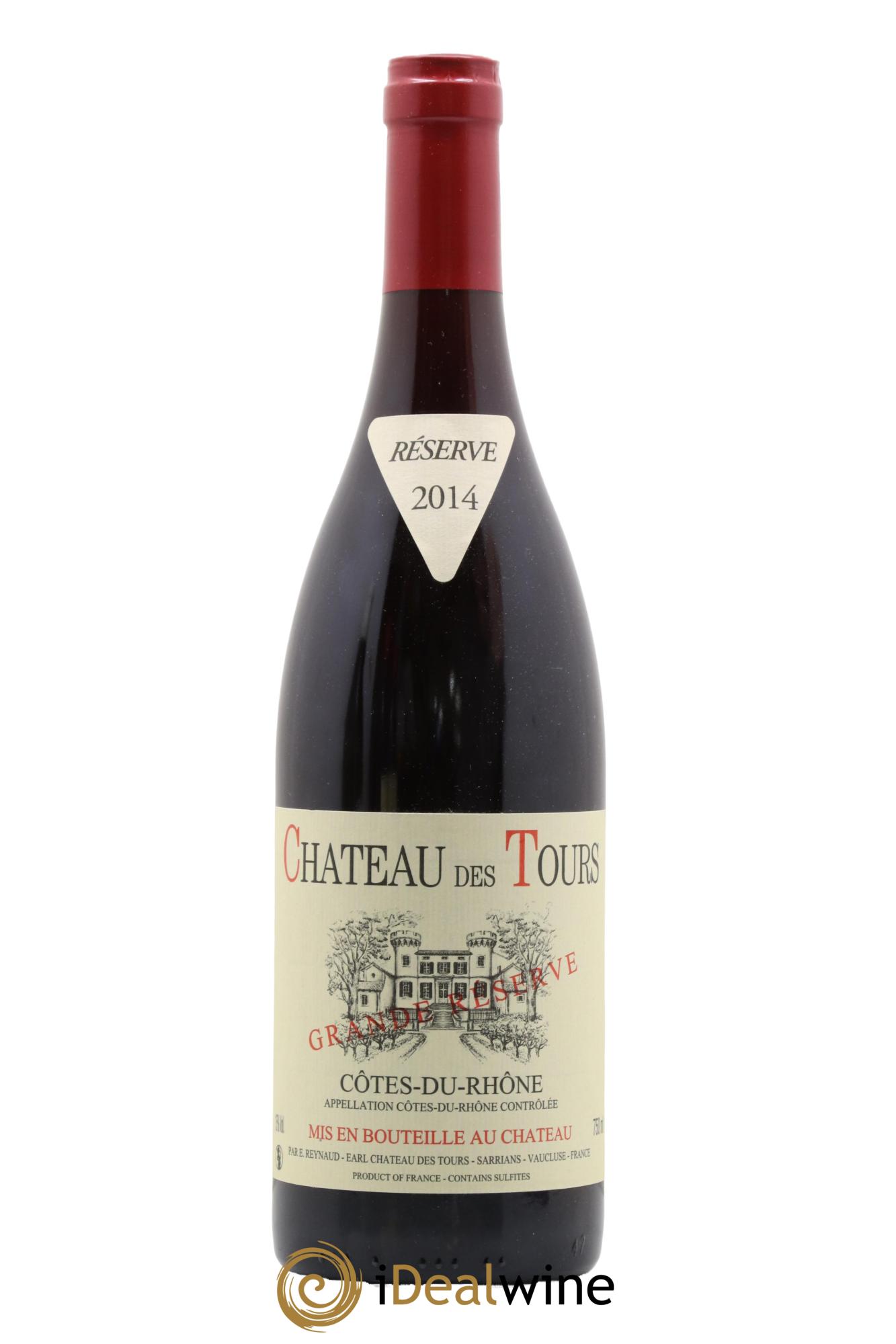 Côtes du Rhône Château des Tours Grande Réserve Emmanuel Reynaud 2014 - Lot de 1 bouteille - 0