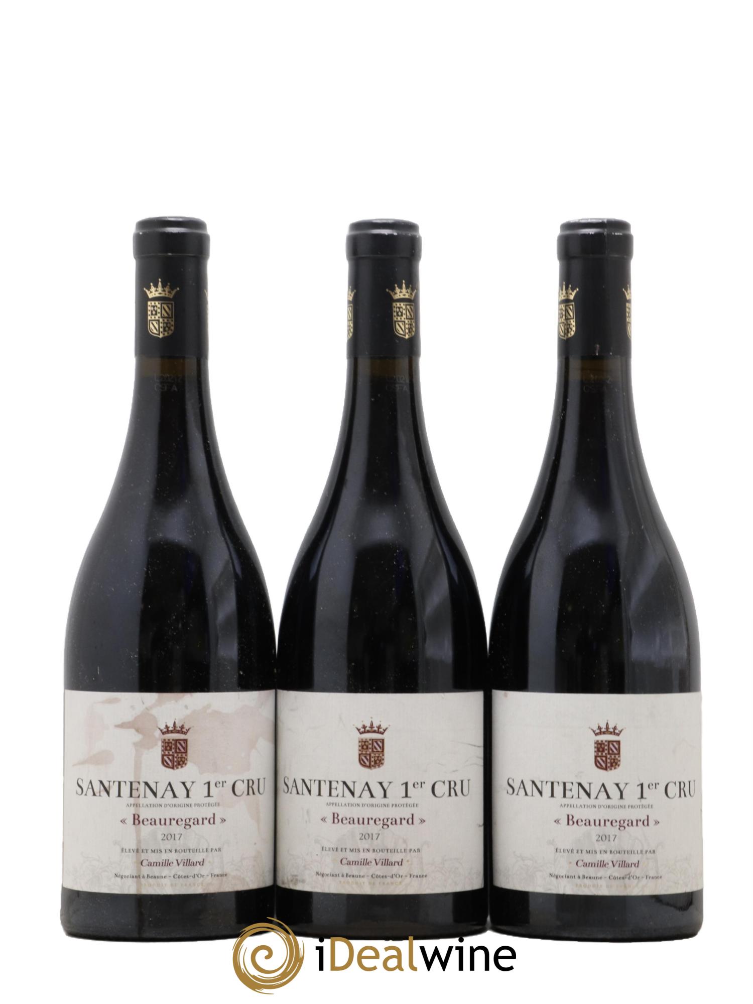 Santenay 1er Cru Beauregard Domaine Villard 2017 - Posten von 3 Flaschen - 0