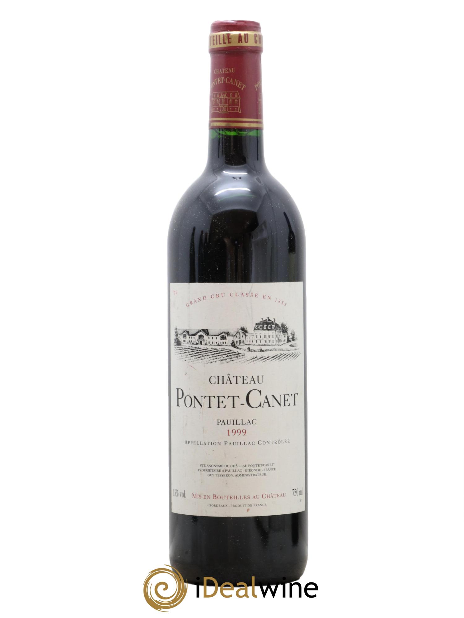 Château Pontet Canet 5ème Grand Cru Classé 1999 - Posten von 1 Flasche - 0