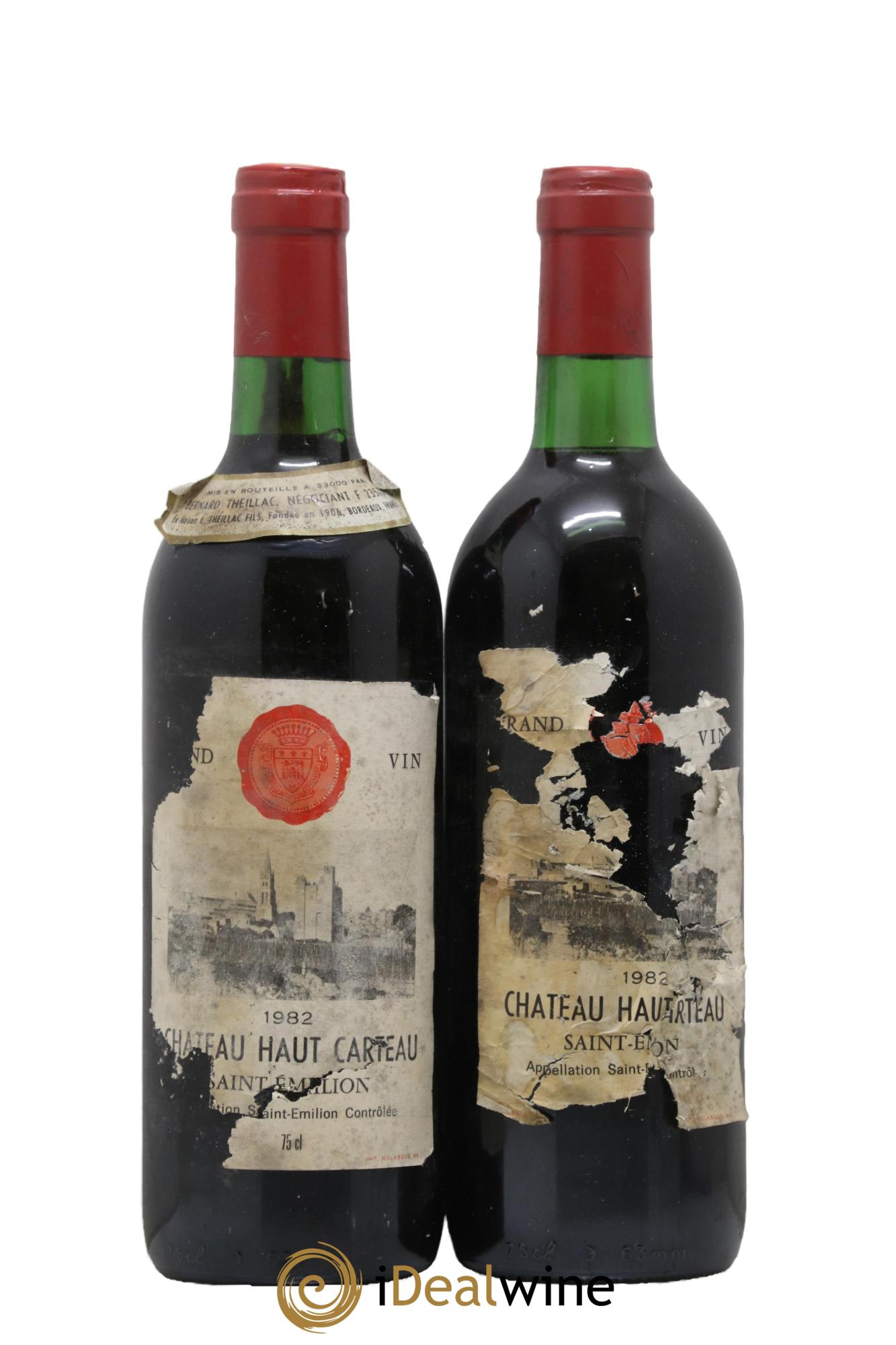 Saint-Émilion Château Haut Carteau 1982 - Lot de 2 bouteilles - 0