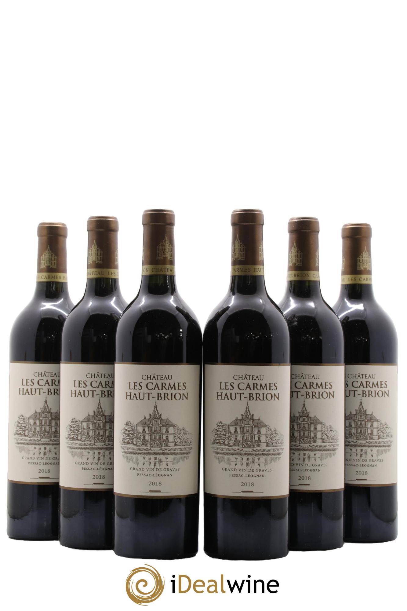 Château Les Carmes Haut-Brion 2018 - Lotto di 6 bottiglie - 0