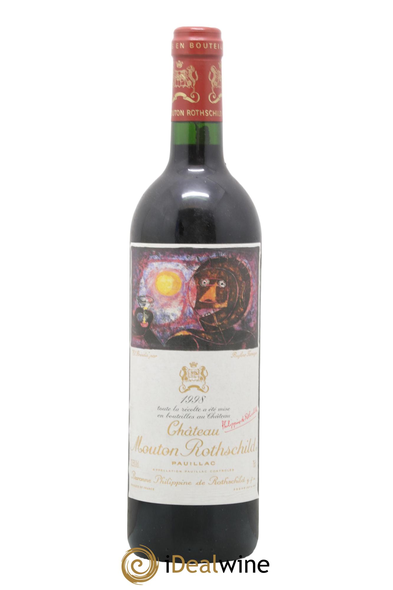 Château Mouton Rothschild 1er Grand Cru Classé 1998 - Posten von 1 Flasche - 0