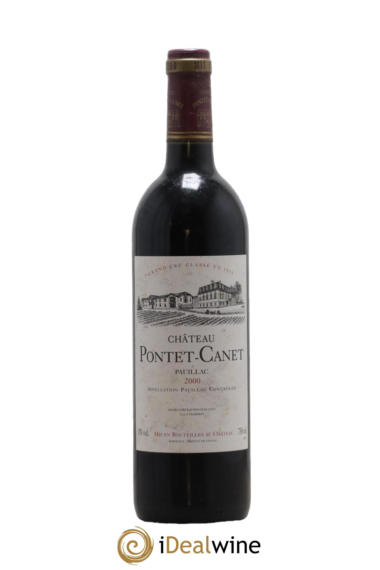 Château Pontet Canet 5ème Grand Cru Classé 2000 - Lot de 1 bouteille - 0