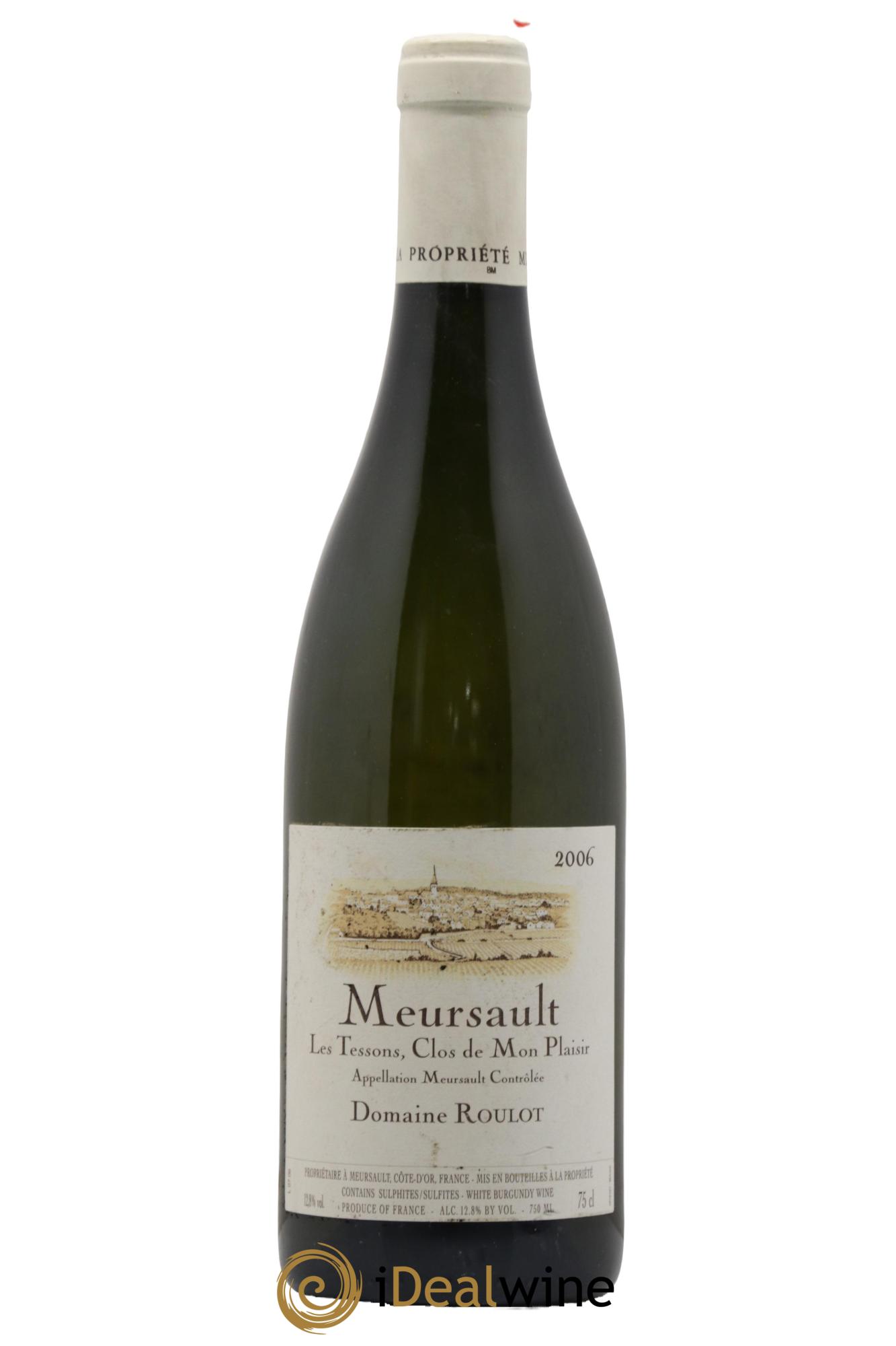 Meursault Les Tessons Clos de Mon plaisir Roulot (Domaine) 2006 - Lotto di 1 bottiglia - 0