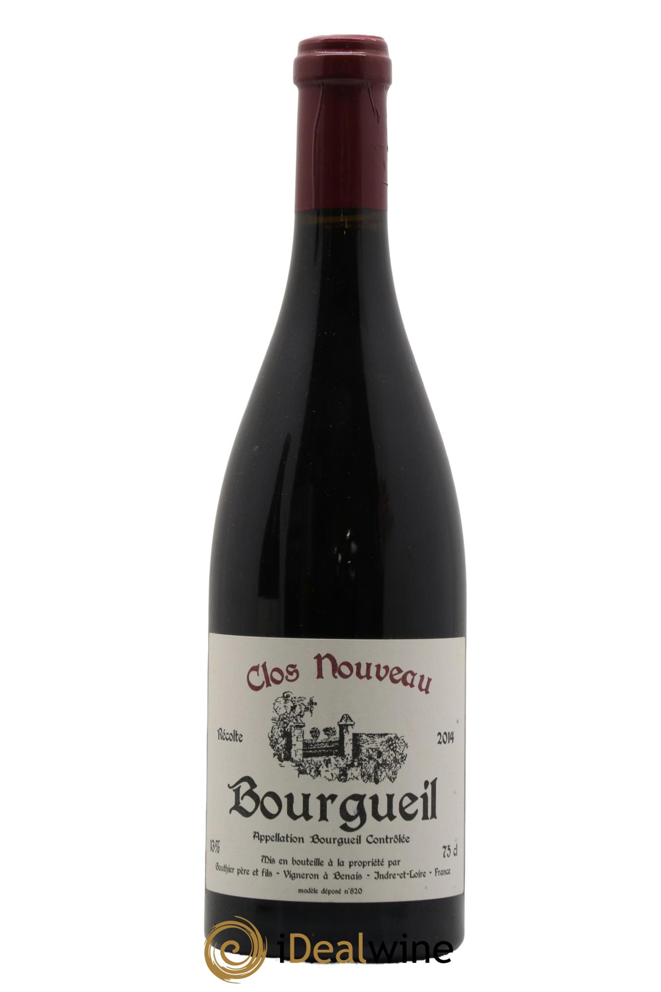 Bourgueil Clos Nouveau Domaine du Bel Air 2014 - Lot of 1 bottle - 0