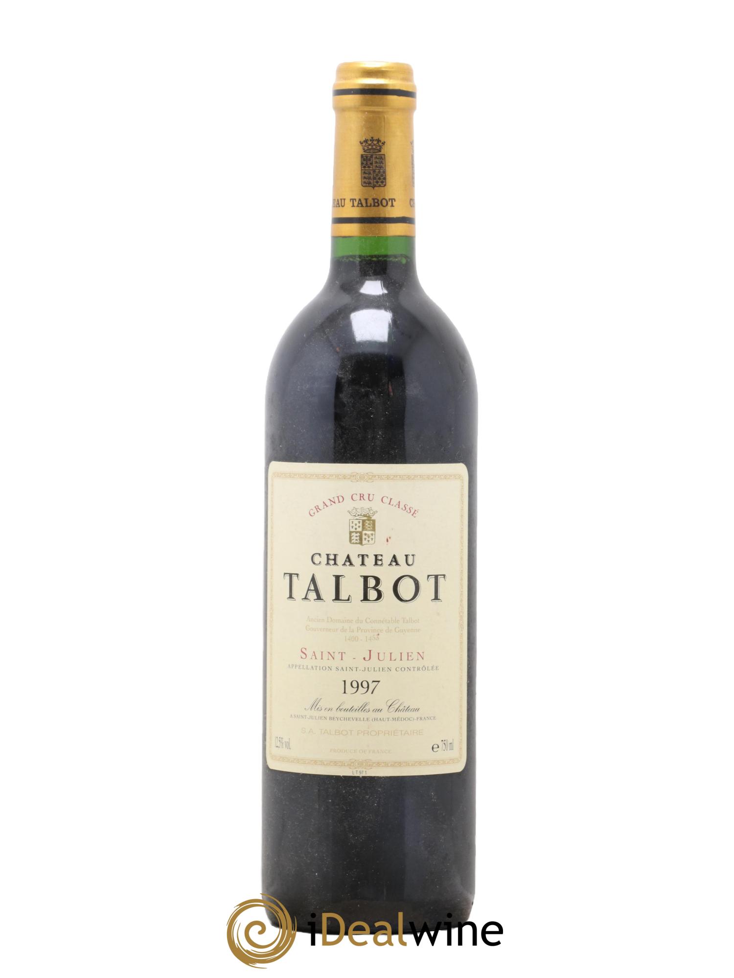 Château Talbot 4ème Grand Cru Classé 1997 - Lot de 1 bouteille - 0