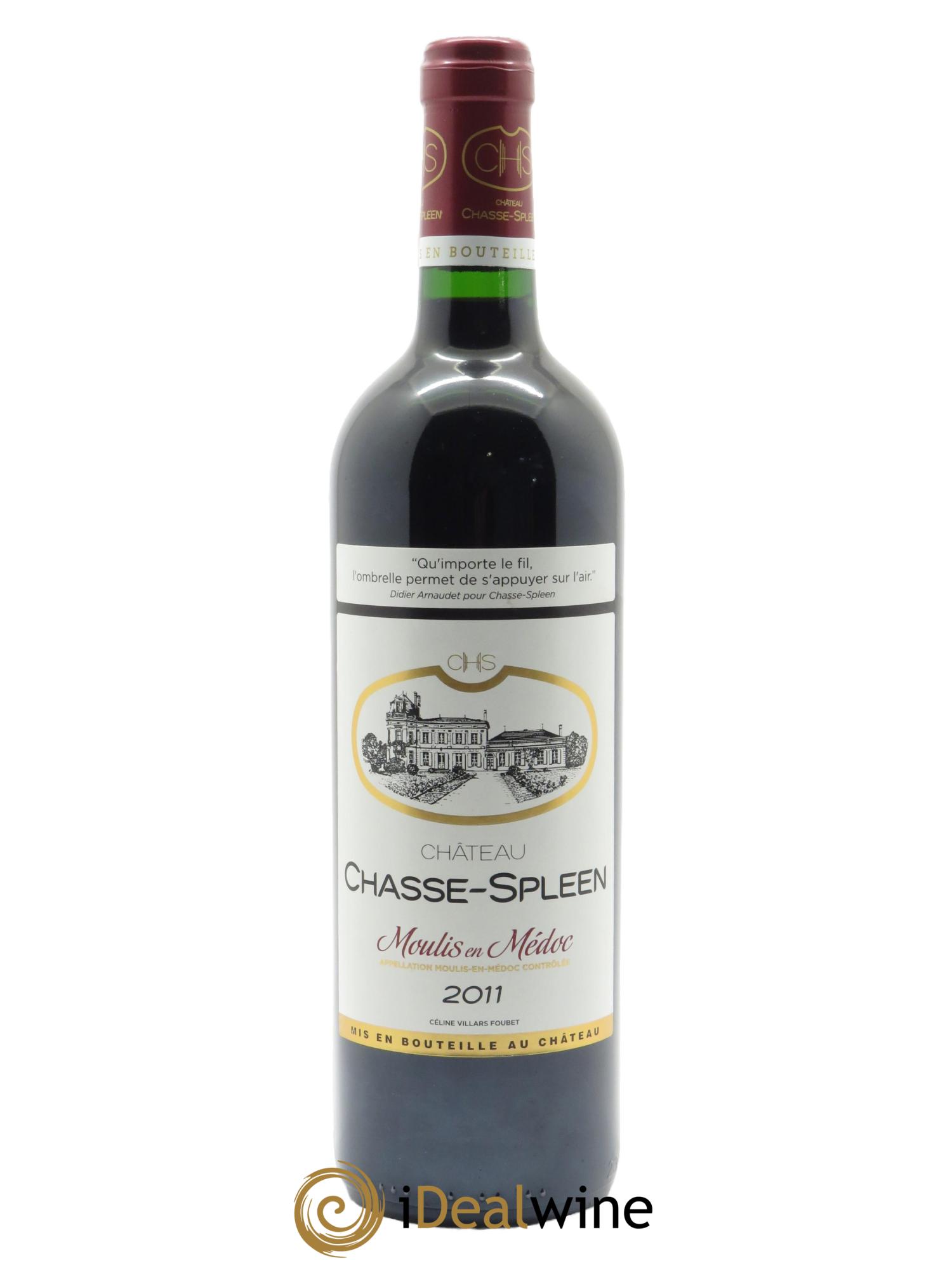 Château Chasse Spleen (CBO à partir de 12 bts) 2011 - Lot de 1 bouteille - 0