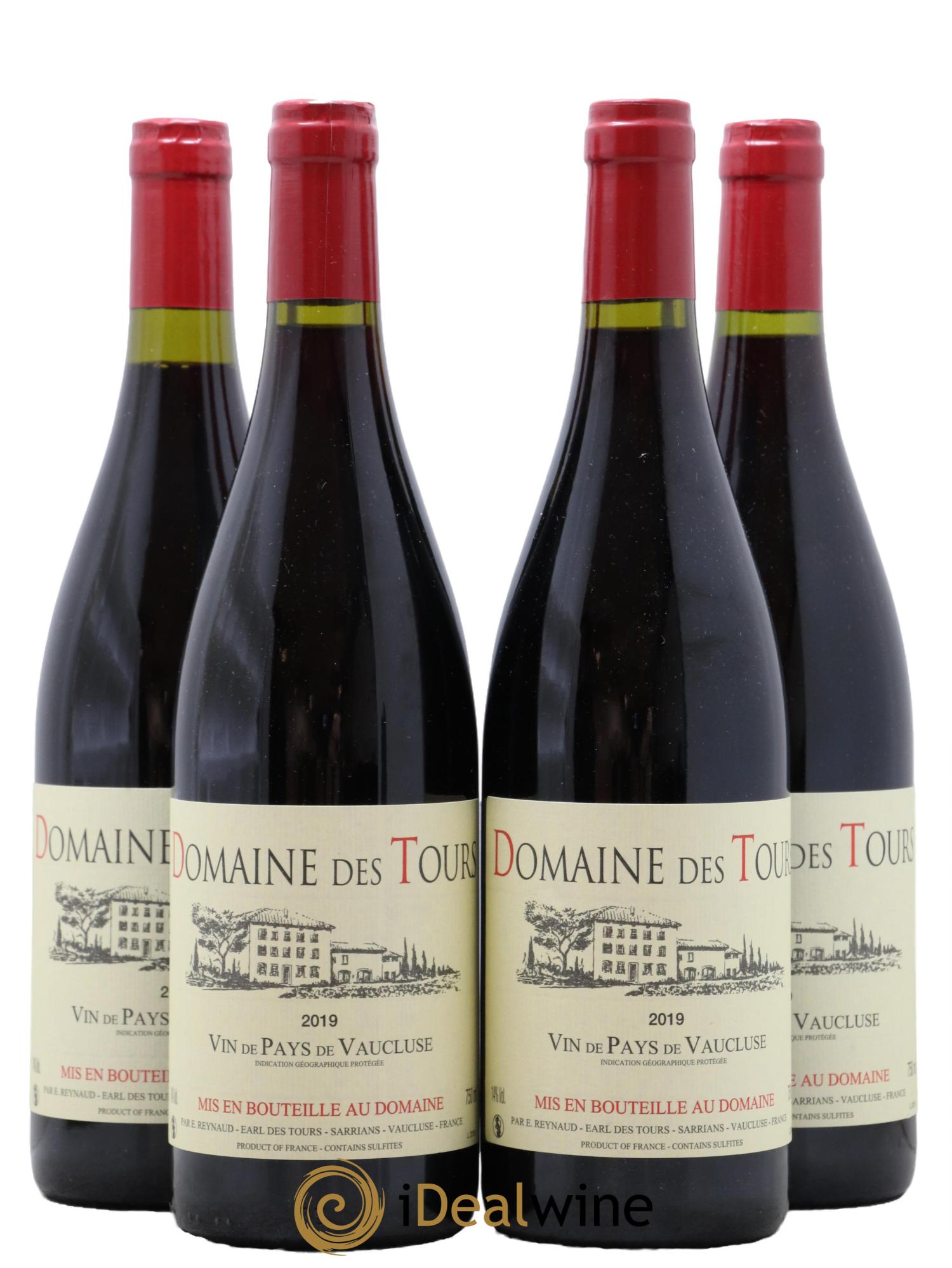 IGP Vaucluse (Vin de Pays de Vaucluse) Domaine des Tours Emmanuel Reynaud 2019 - Lot de 4 bouteilles - 0