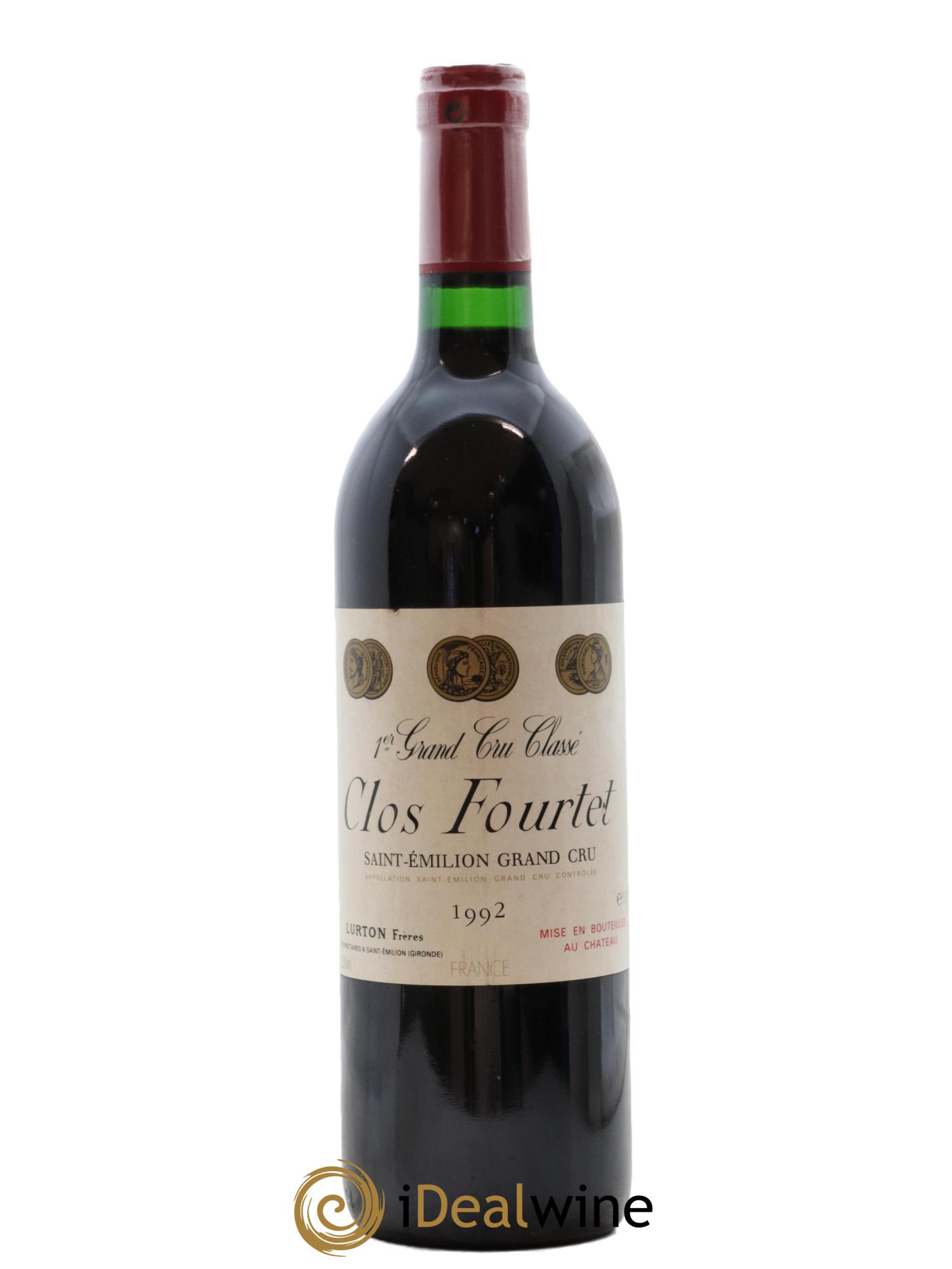 Clos Fourtet 1er Grand Cru Classé B 1992 - Lot of 1 bottle - 0