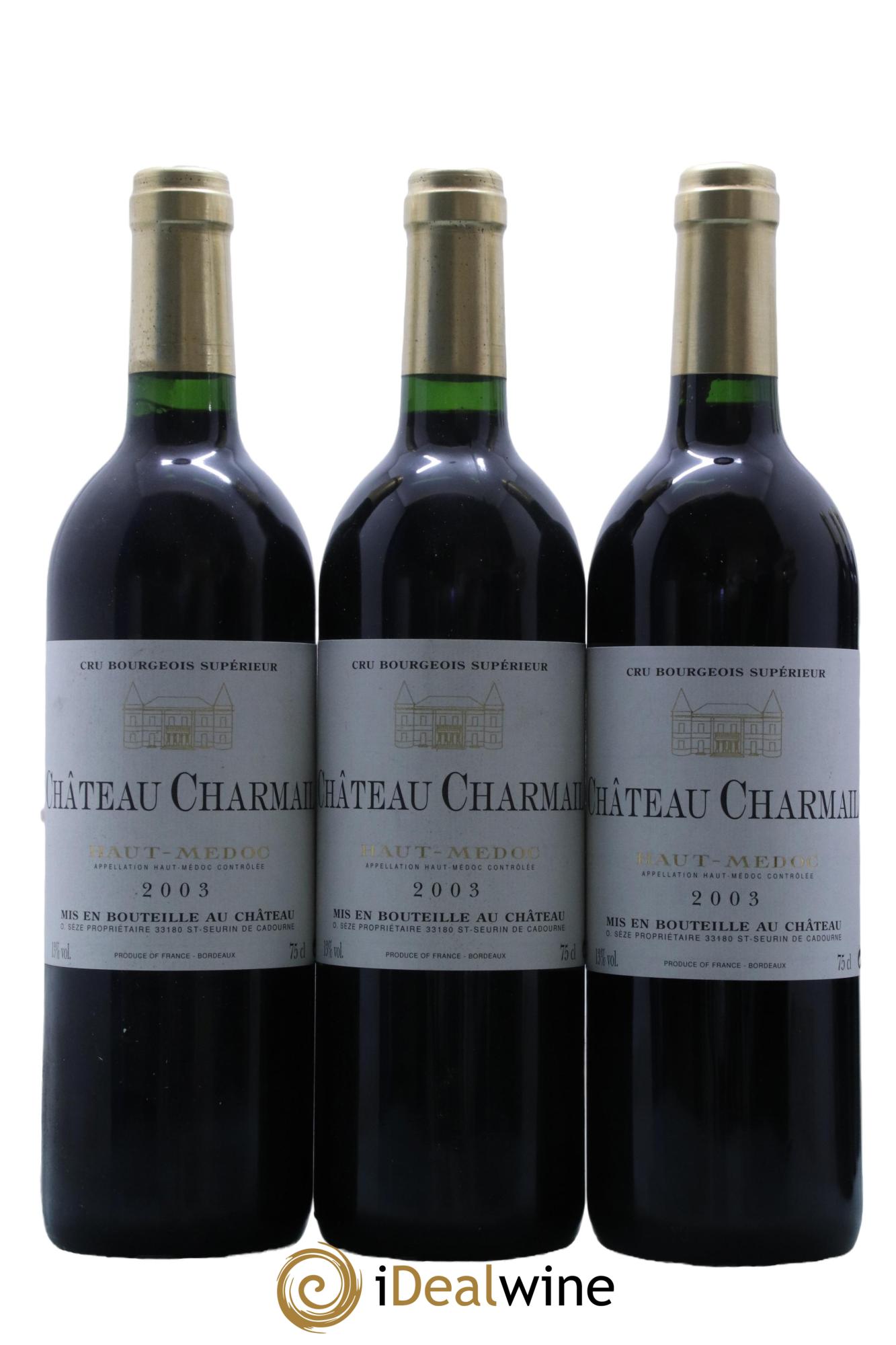 Château Charmail Cru Bourgeois  2003 - Lot de 12 bouteilles - 3