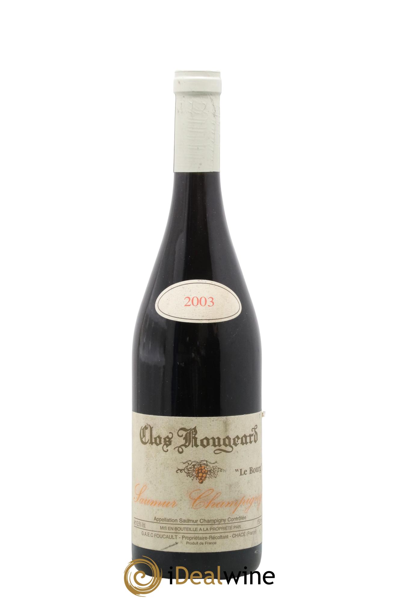 Saumur-Champigny Le Bourg Clos Rougeard 2003 - Posten von 1 Flasche - 0