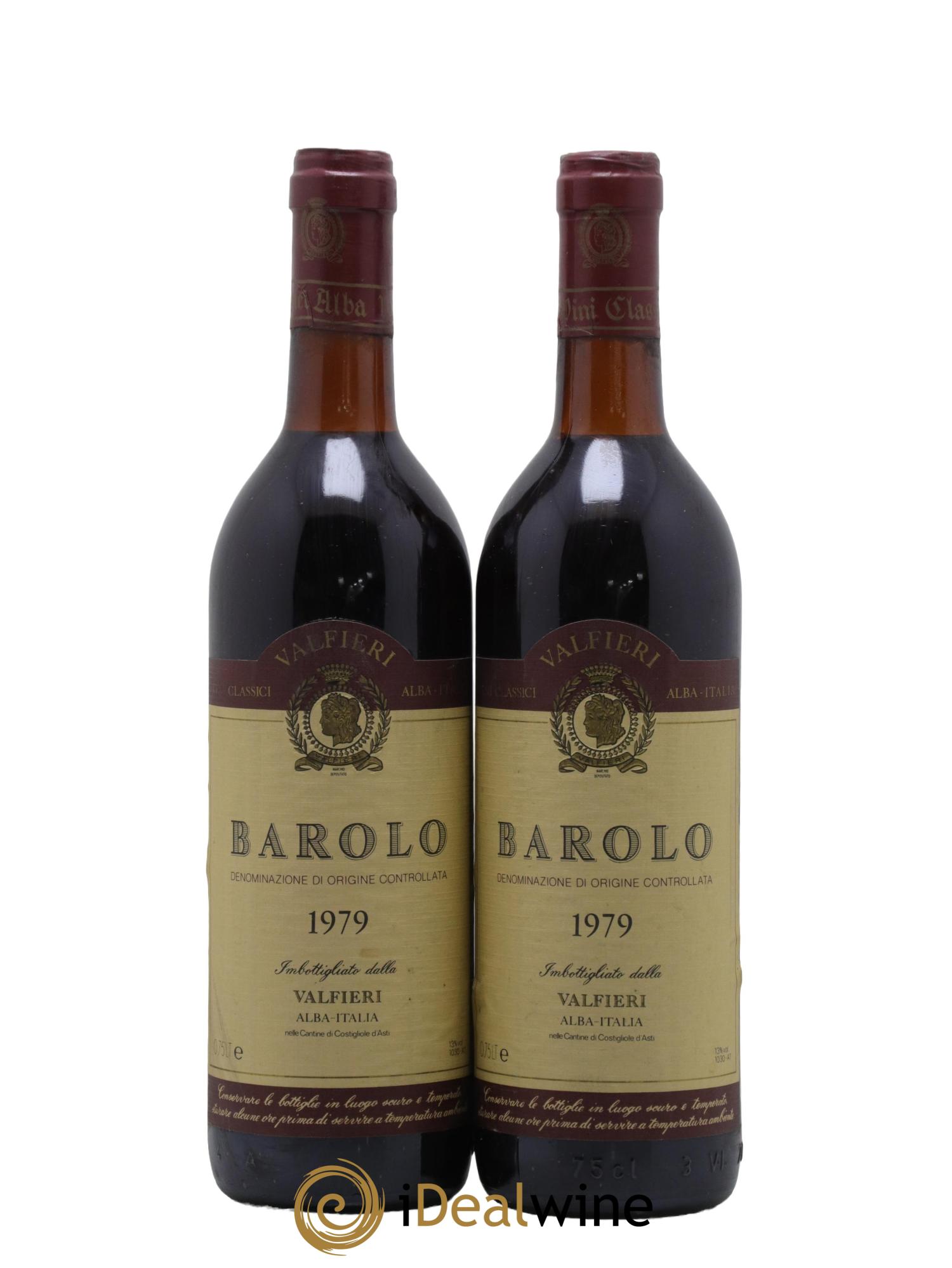 Barolo DOCG Valfieri 1979 - Posten von 2 Flaschen - 0