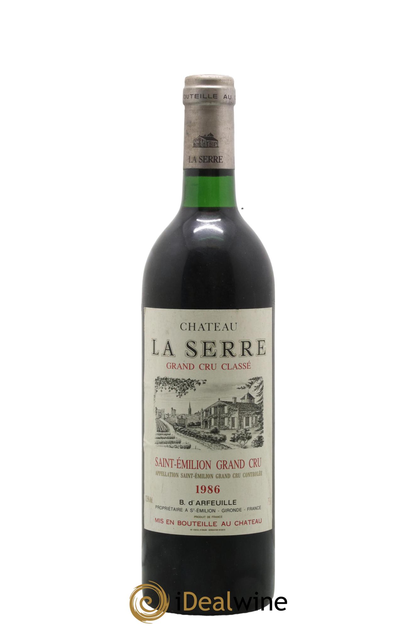 Château la Serre Grand Cru Classé 1986 - Posten von 1 Flasche - 0