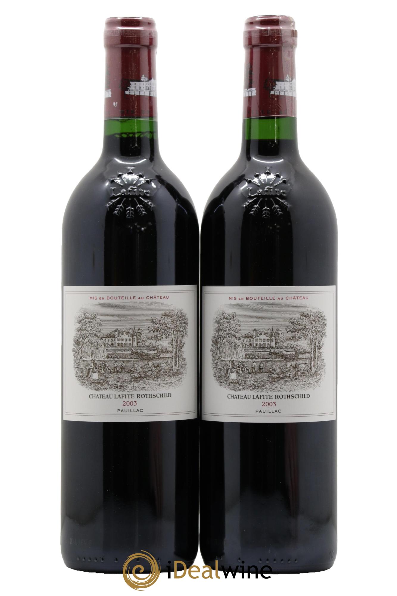 Château Lafite Rothschild 1er Grand Cru Classé 2003 - Posten von 2 Flaschen - 0