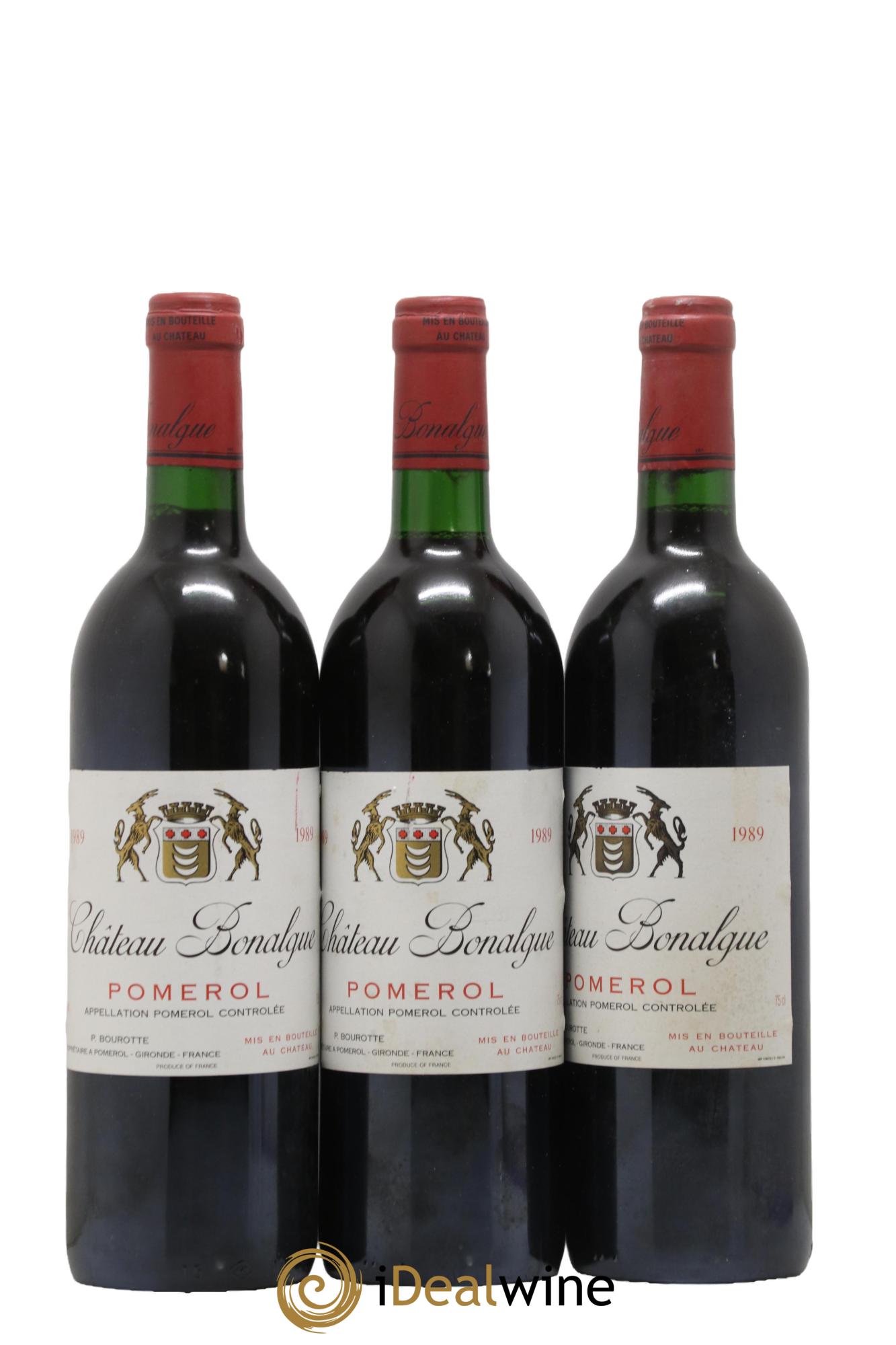 Château Bonalgue 1989 - Lotto di 3 bottiglie - 0