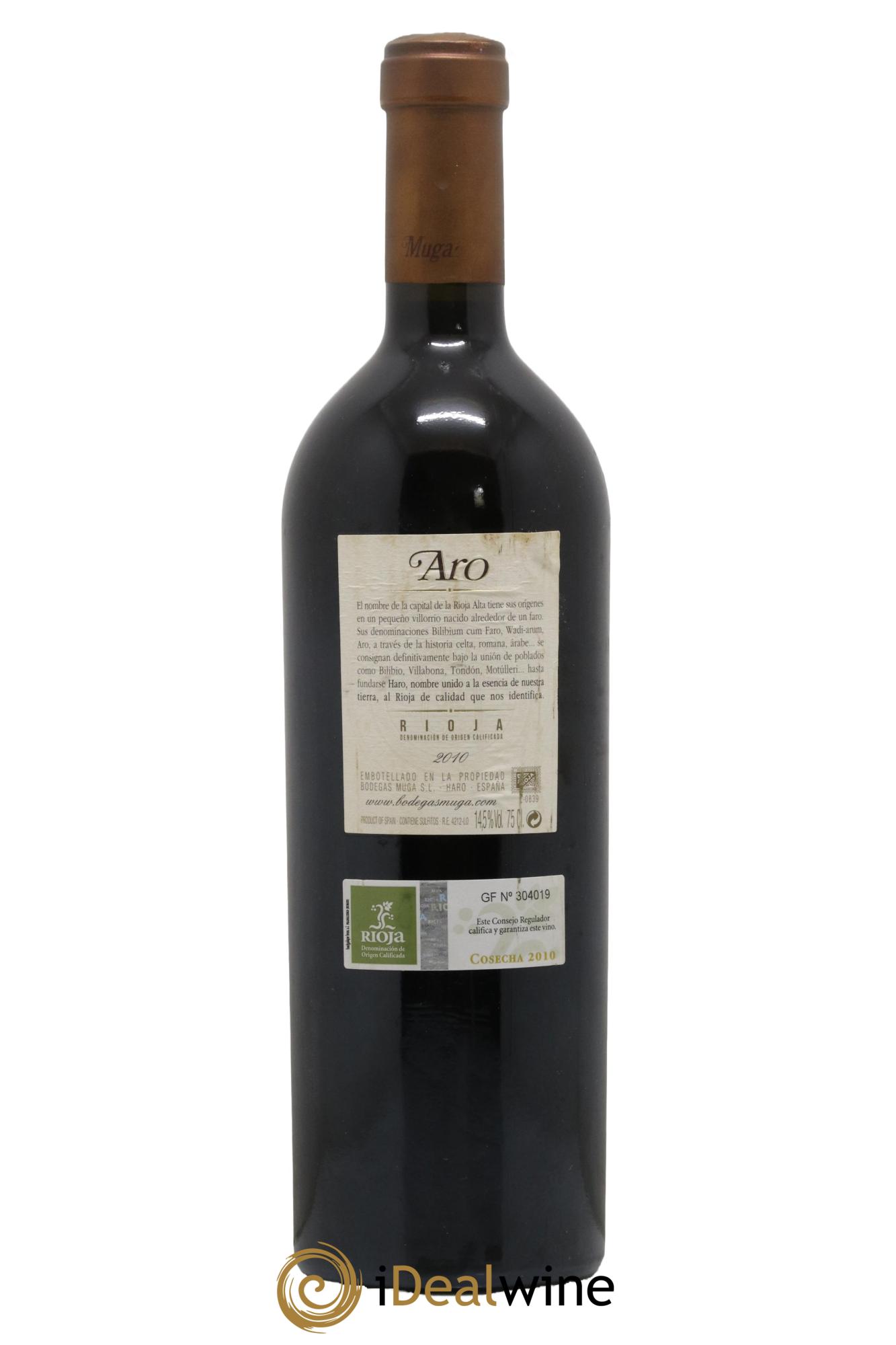 Rioja DOCA Muga Aro 2010 - Posten von 1 Flasche - 1