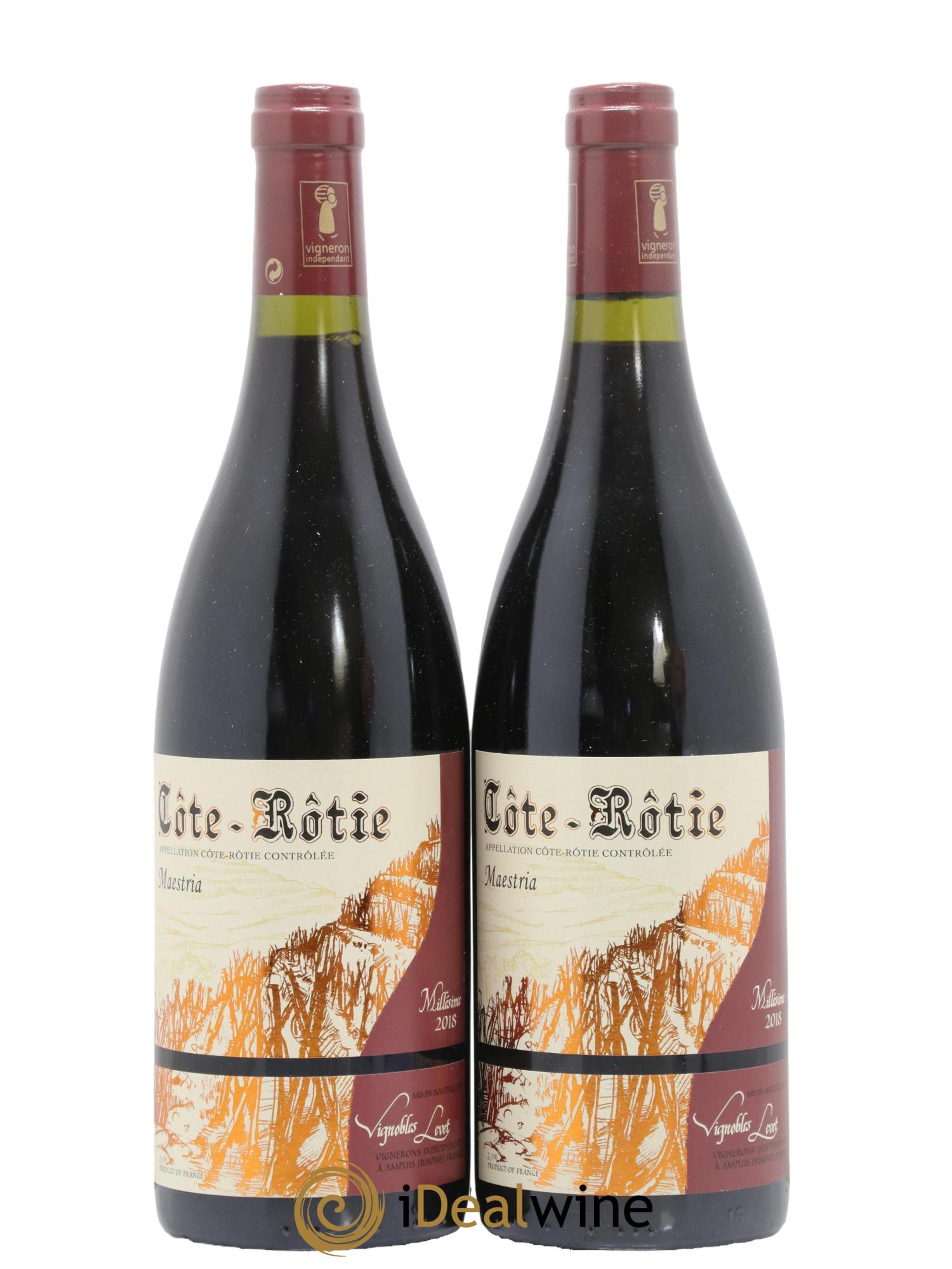 Côte-Rôtie Maestria Vignobles Levet 2018 - Lot de 2 bouteilles - 0