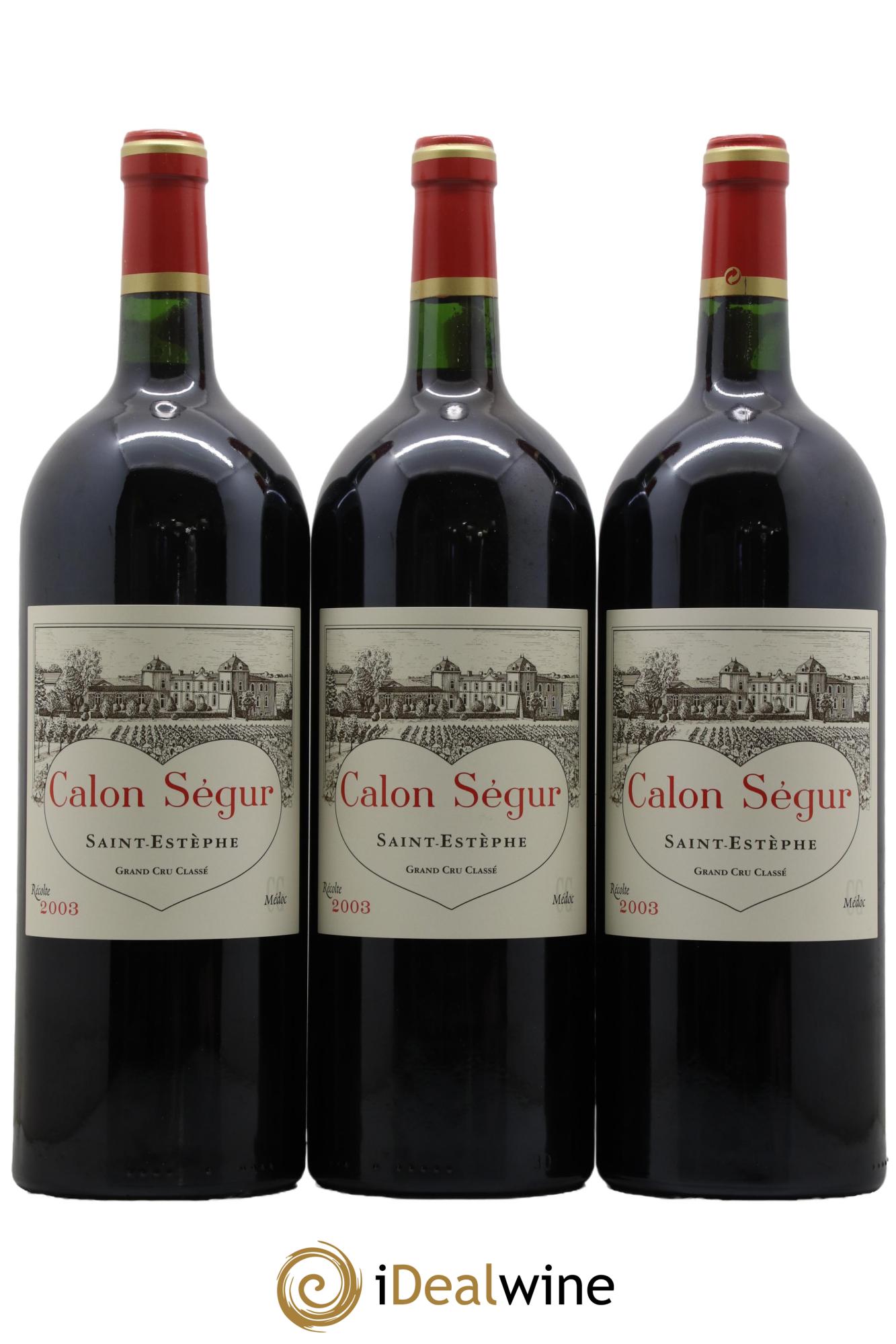 Château Calon Ségur 3ème Grand Cru Classé  2003 - Lot de 6 magnums - 1