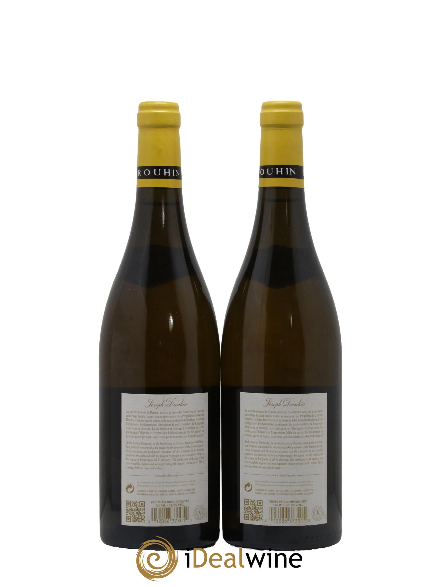 Criots-Bâtard-Montrachet Grand Cru Joseph Drouhin 2012 - Posten von 2 Flaschen - 1