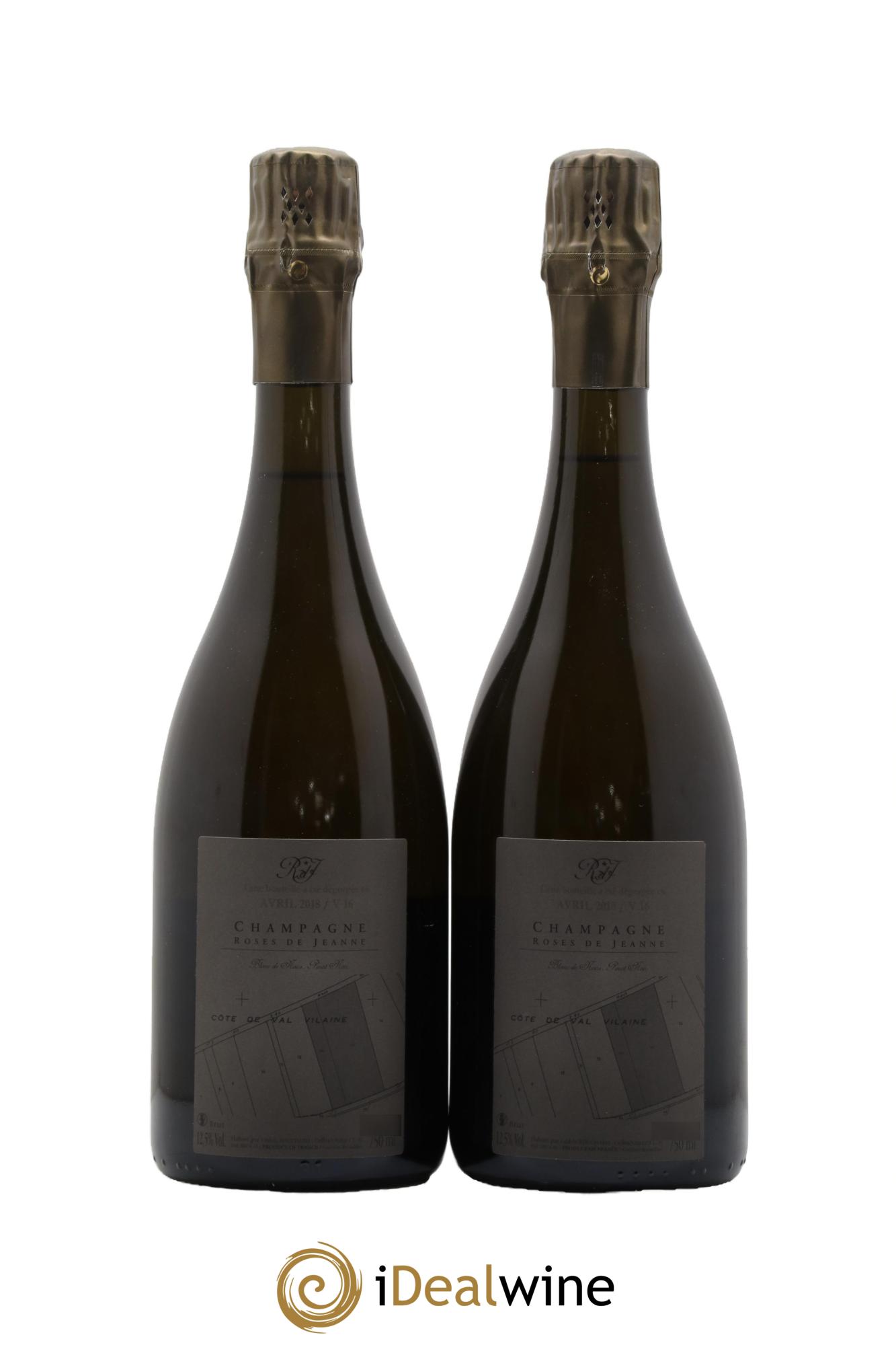 Roses de Jeanne Côte de Val Vilaine Blanc de Noirs Cédric Bouchard 2016 - Lotto di 2 bottiglie - 1