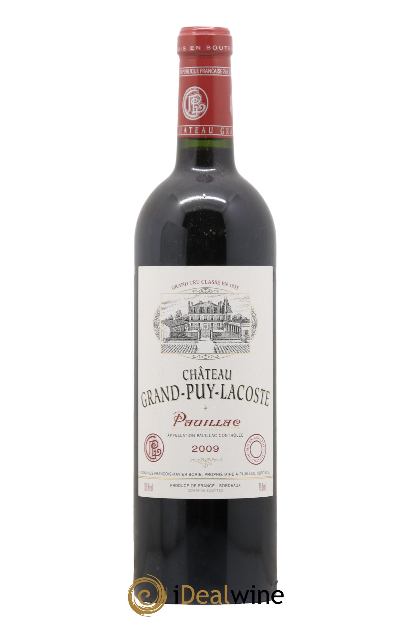 Château Grand Puy Lacoste 5ème Grand Cru Classé 2009 - Lotto di 1 bottiglia - 0