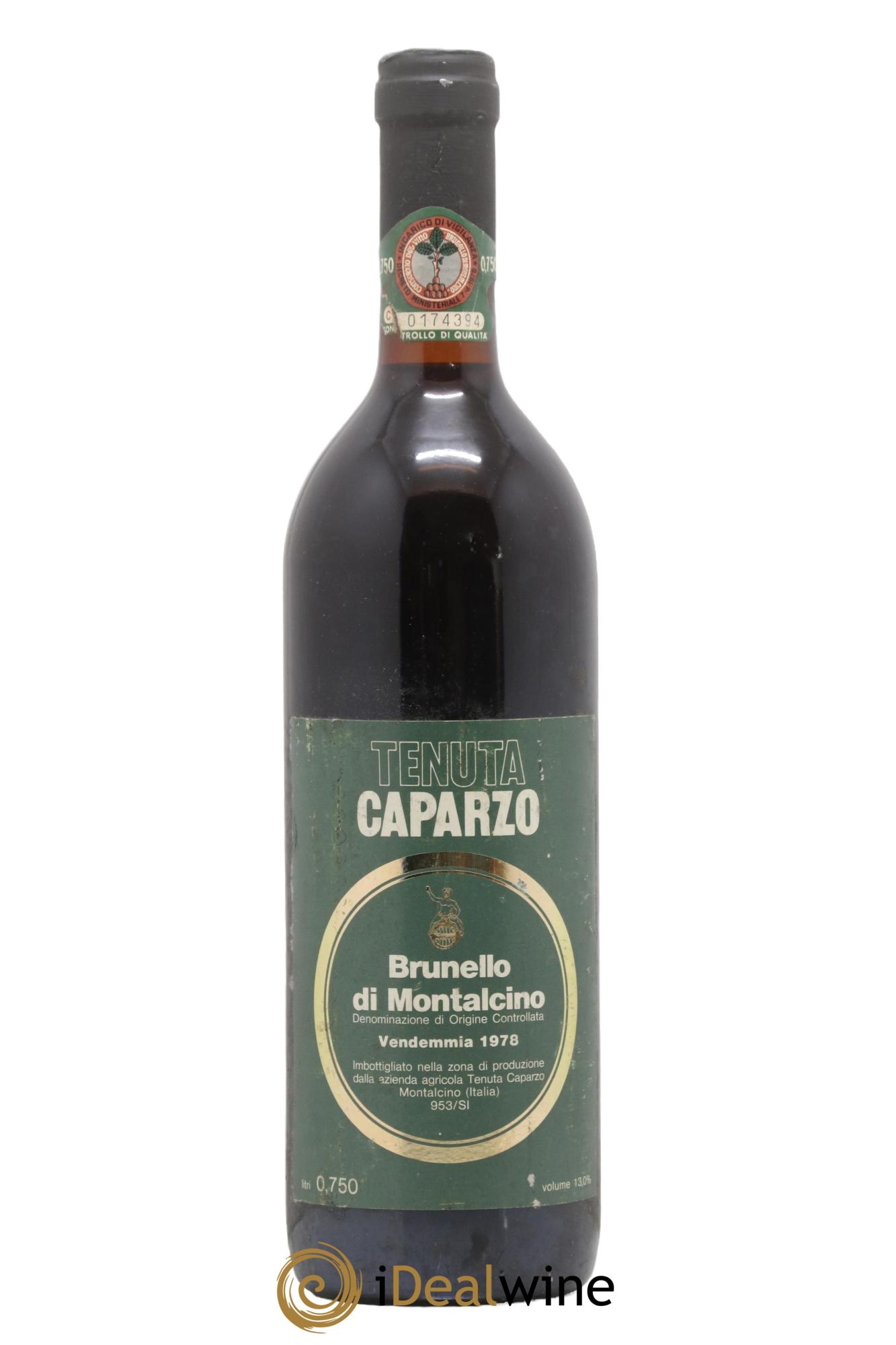 Brunello di Montalcino DOCG Tenuta Carpazo 1978 - Lotto di 1 bottiglia - 0