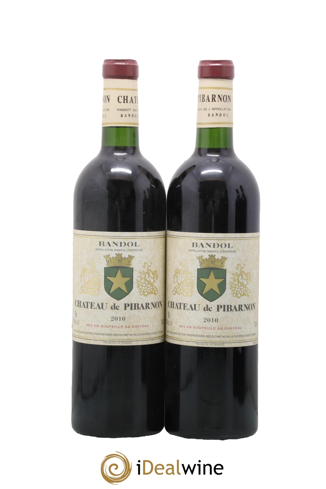 Bandol Château de Pibarnon Comte de Saint-Victor 2010 - Posten von 2 Flaschen - 0