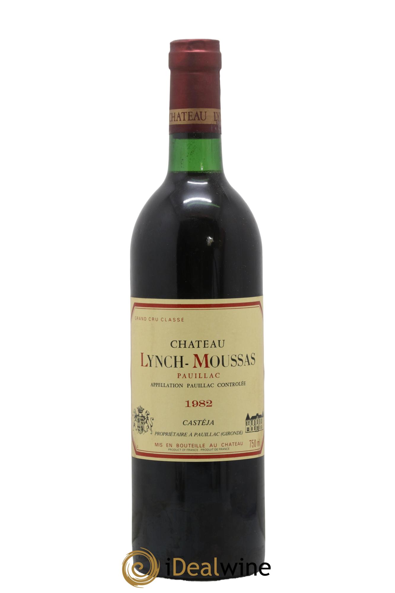 Château Lynch Moussas 5ème Grand Cru Classé  1982 - Lot de 1 bouteille - 0