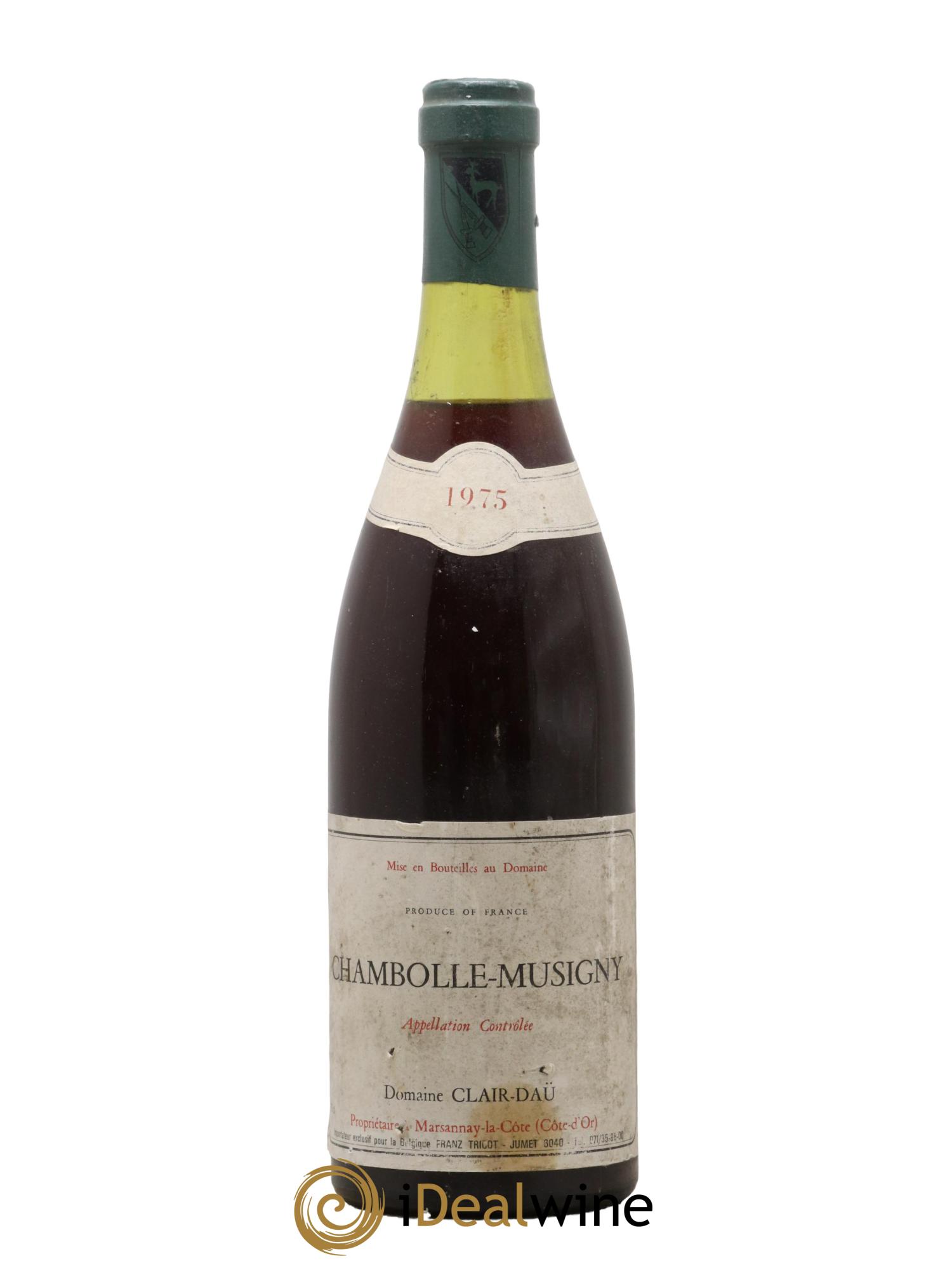 Chambolle-Musigny Clair Daü 1975 - Lot de 1 bouteille - 0