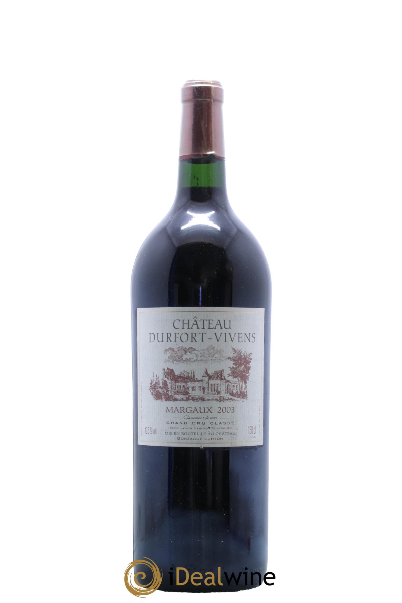 Château Durfort Vivens 2ème Grand Cru Classé  2003 - Posten von 1 Magnum - 0