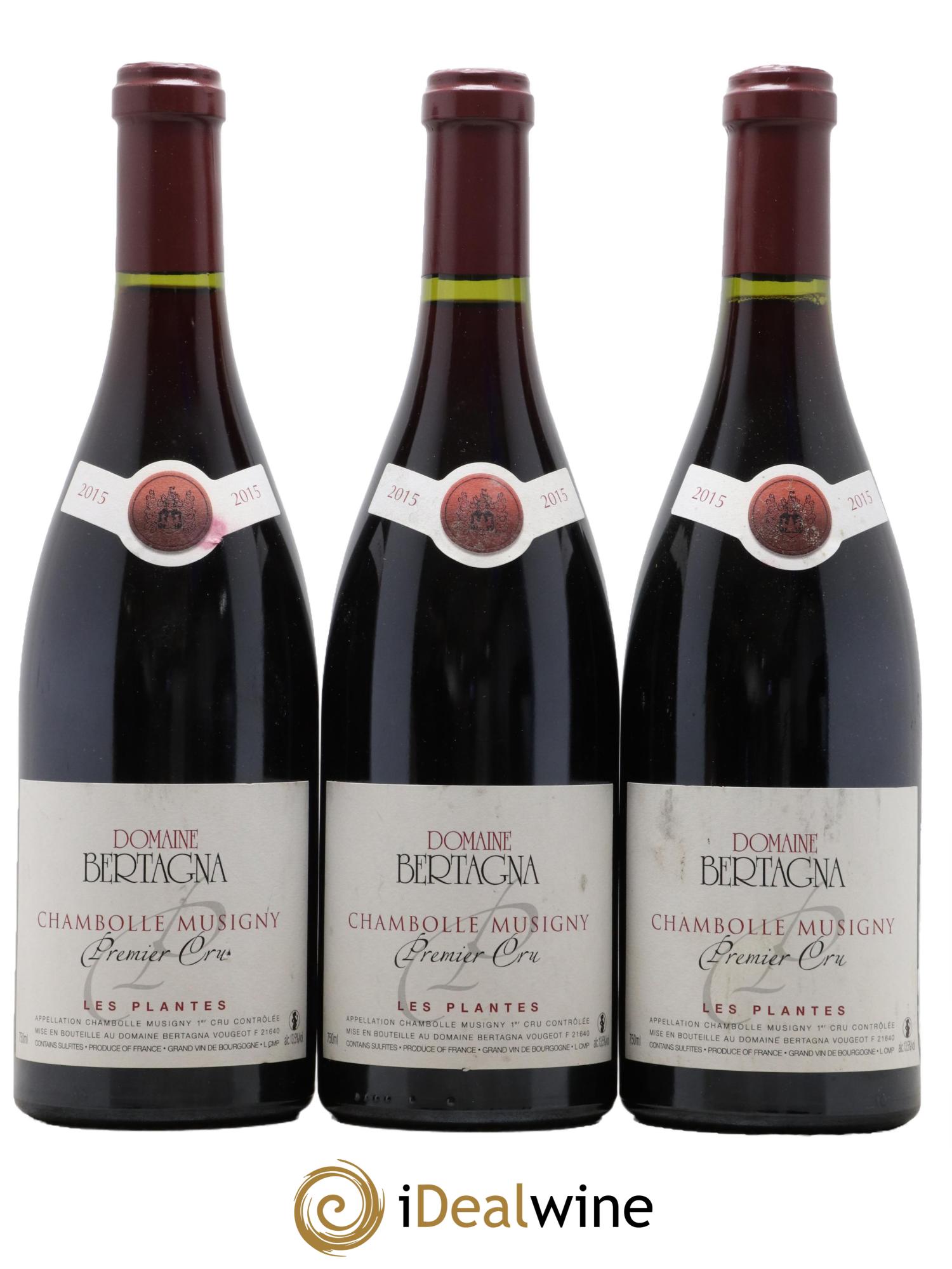 Chambolle-Musigny 1er Cru Les Plantes Bertagna  2015 - Lot de 3 bouteilles - 0