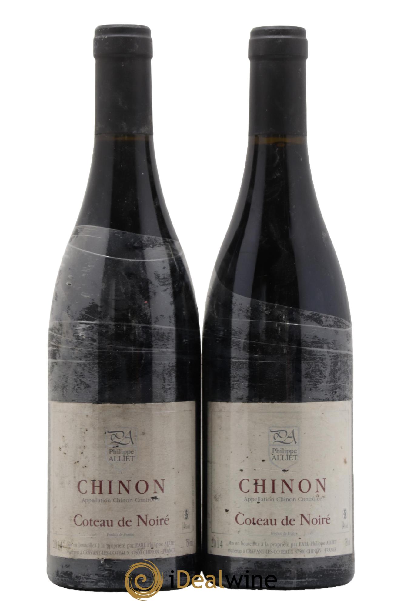 Chinon Coteau de Noiré Philippe Alliet 2014 - Lot of 2 bottles - 0