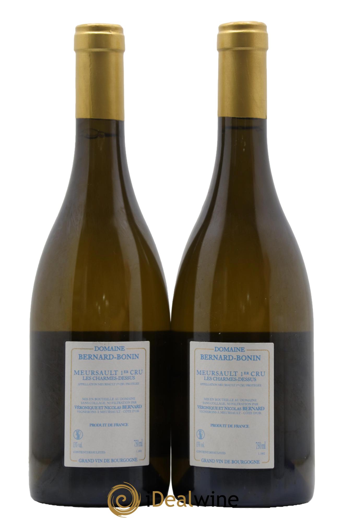 Meursault 1er Cru Les Charmes Dessus Bernard Bonin  2018 - Lotto di 2 bottiglie - 1