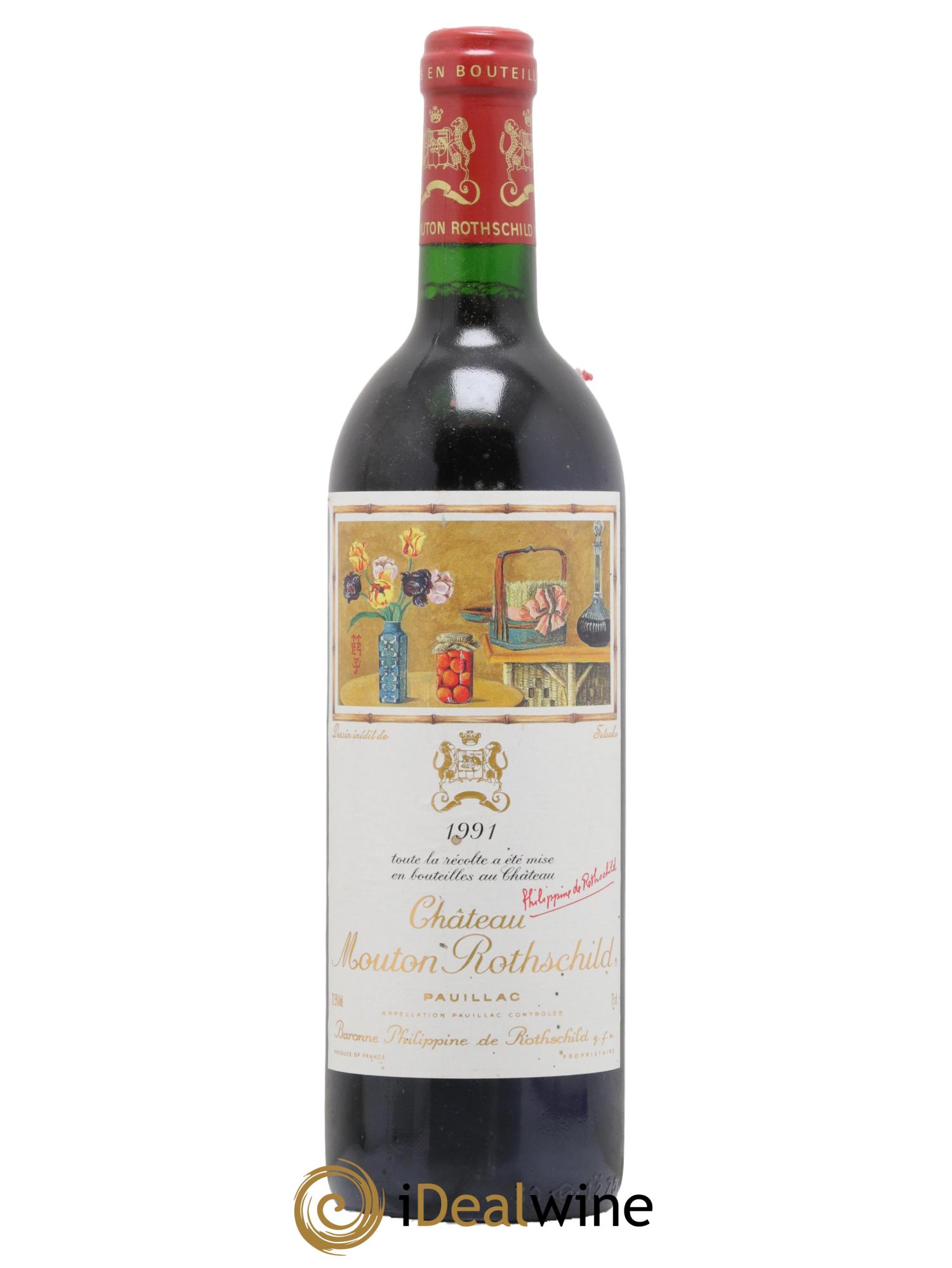 Château Mouton Rothschild 1er Grand Cru Classé  1991 - Lotto di 1 bottiglia - 0