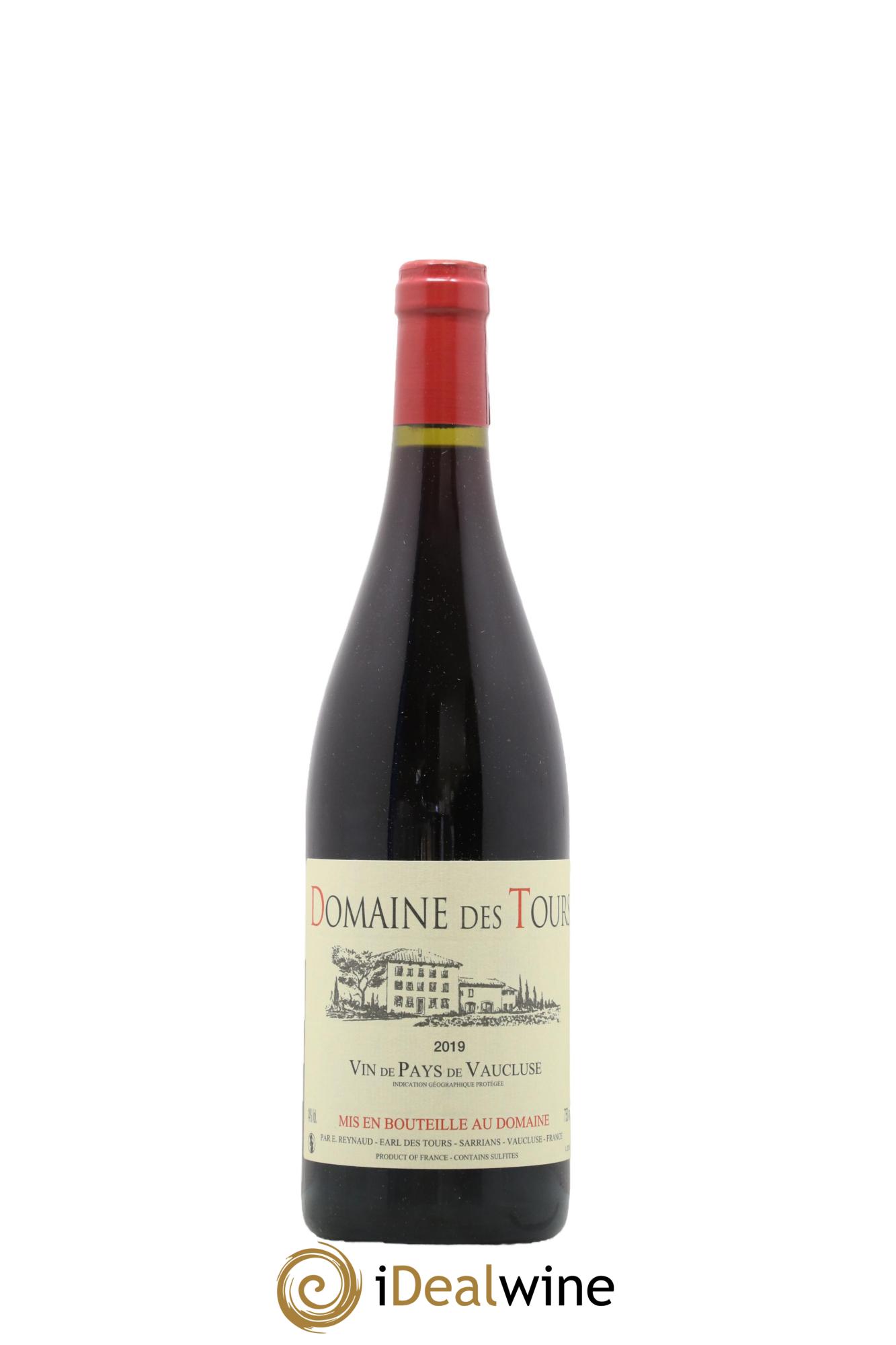 IGP Vaucluse (Vin de Pays de Vaucluse) Domaine des Tours Emmanuel Reynaud 2019 - Lot de 1 bouteille - 0