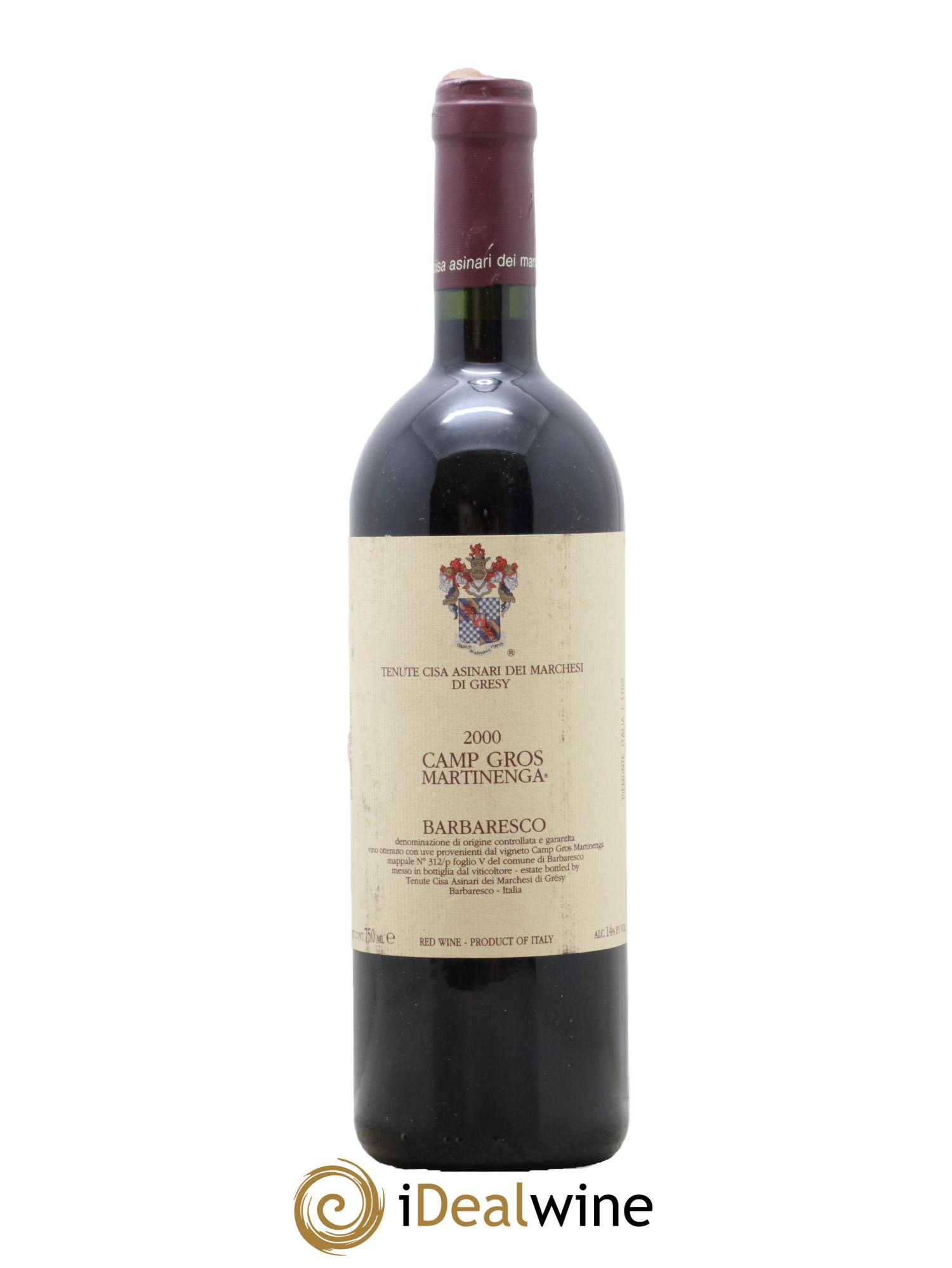 Barbaresco DOCG Camp Gros Martinenga Marchesi di Gresy 2000 - Lotto di 1 bottiglia - 0