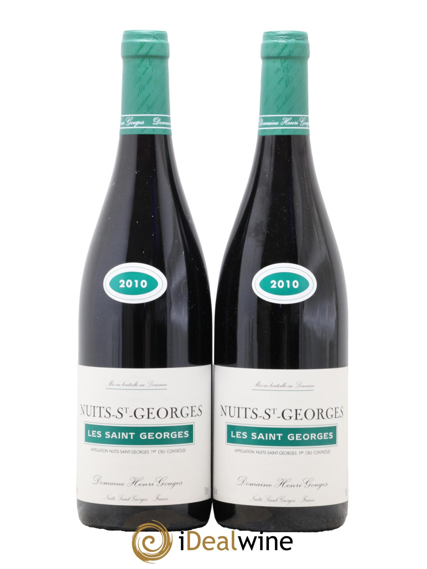 Nuits Saint-Georges 1er Cru Les Saints Georges Henri Gouges 2010 - Lot of 2 bottles - 0