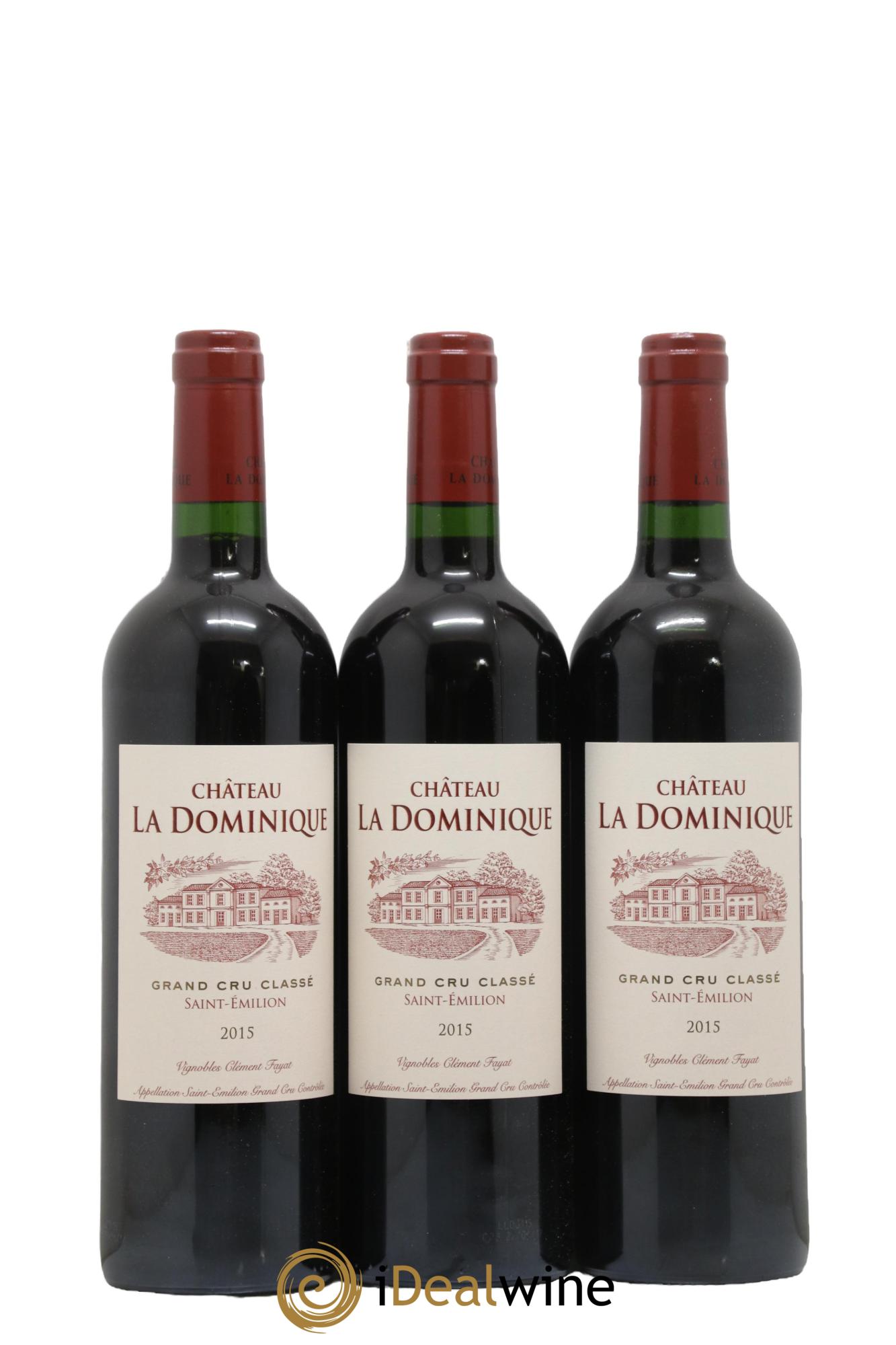 Château la Dominique Grand Cru Classé 2015 - Lot de 6 bouteilles - 1