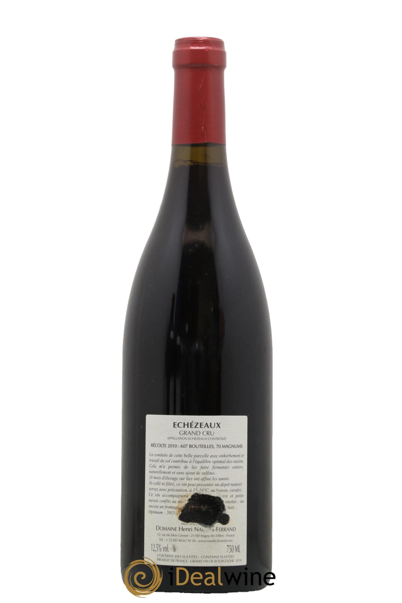 Echezeaux Grand Cru Naudin-Ferrand (Domaine) 2010 - Lot de 1 bouteille - 1