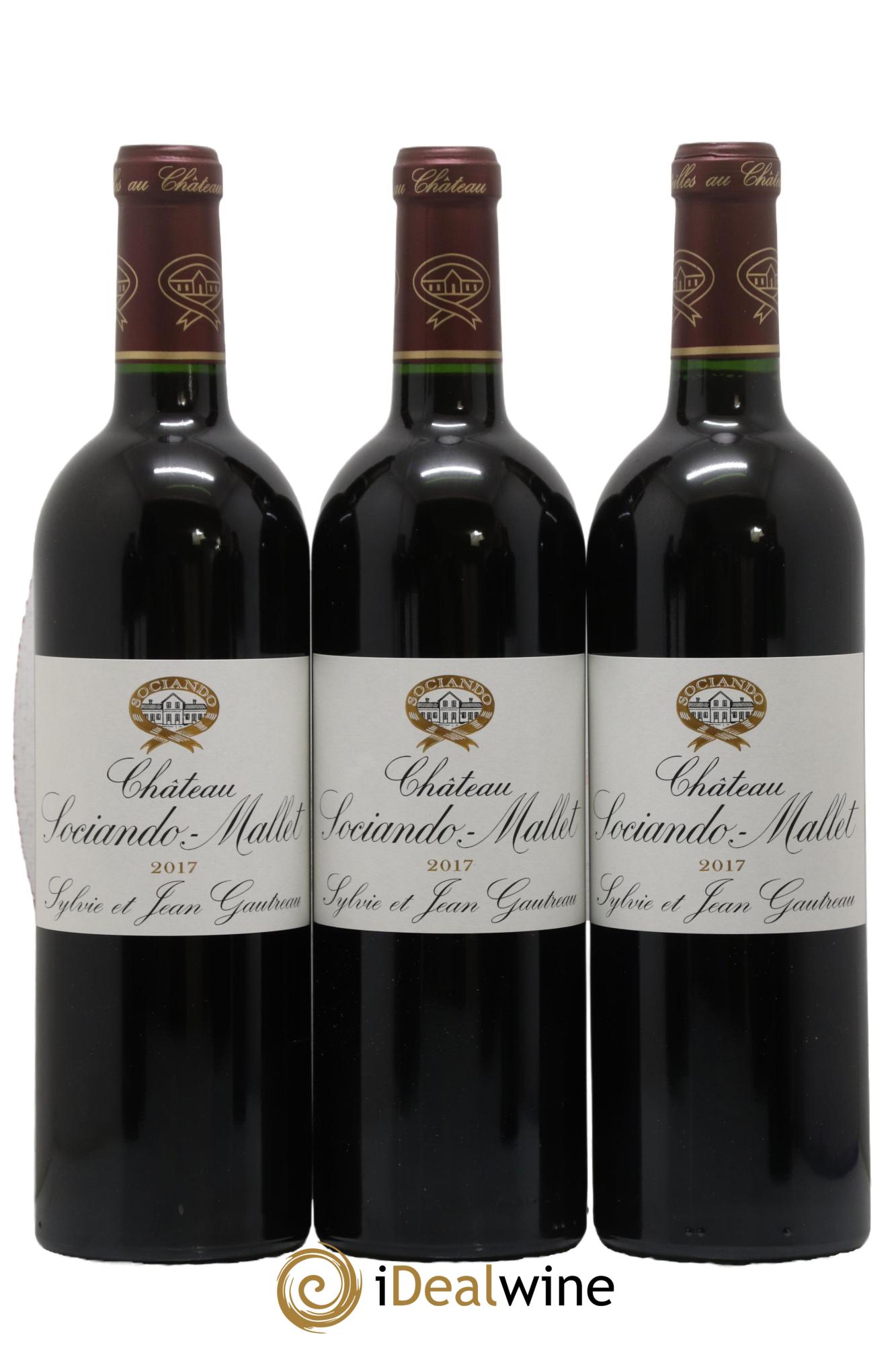 Château Sociando Mallet  2017 - Lot of 6 bottles - 1